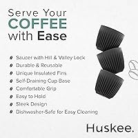 Vista 5 de Huskee Juego de espresso de 3 oz - Carbón (2 unidades)
