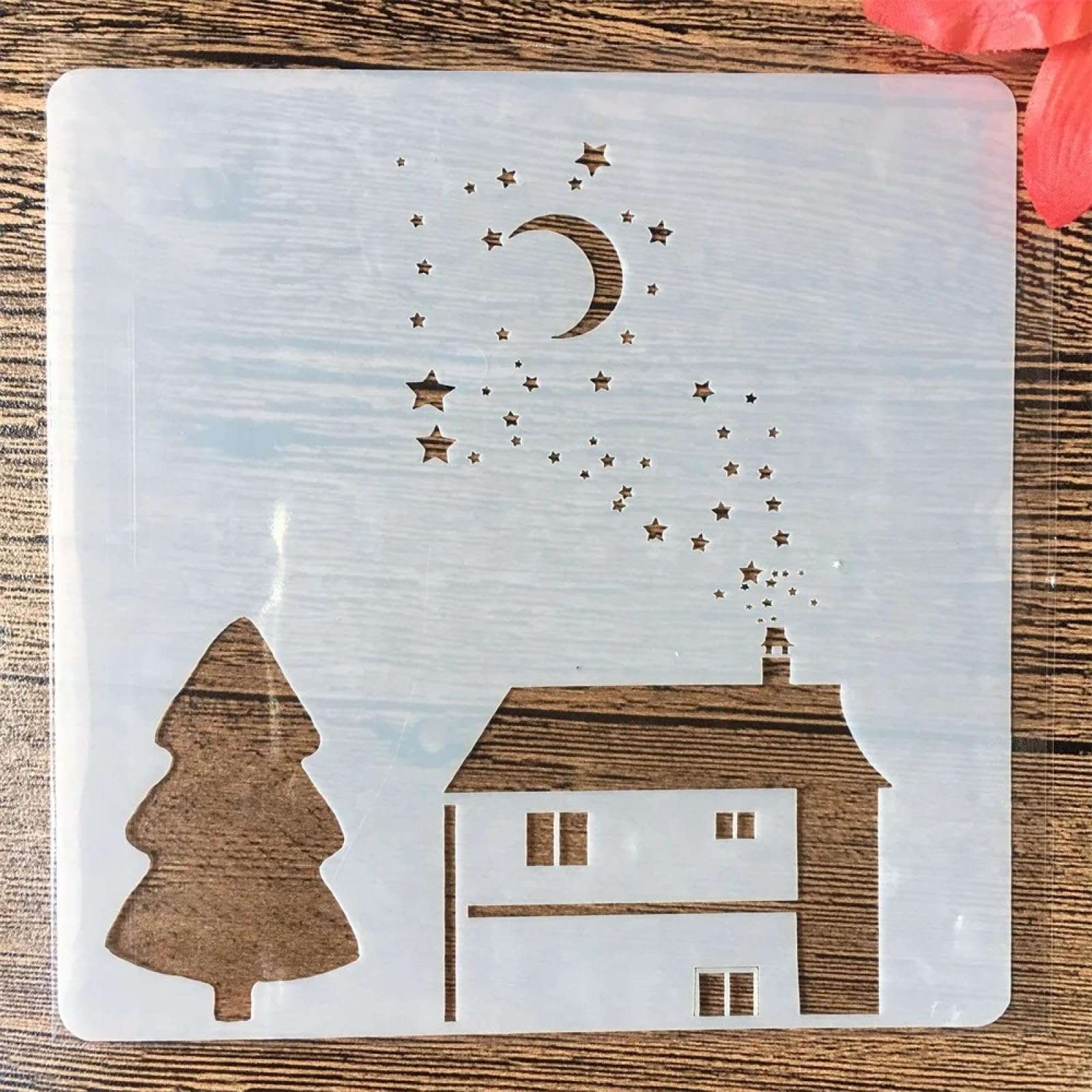 Schablonen zum Malen, 9 Stück, 13 cm, Blätter, Baum, wiederverwendbare Schablonen zum Malen auf Wänden, Möbeln, Basteln, Scrapbooking, Karten, Bodenzeichnungen, Heimdekoration