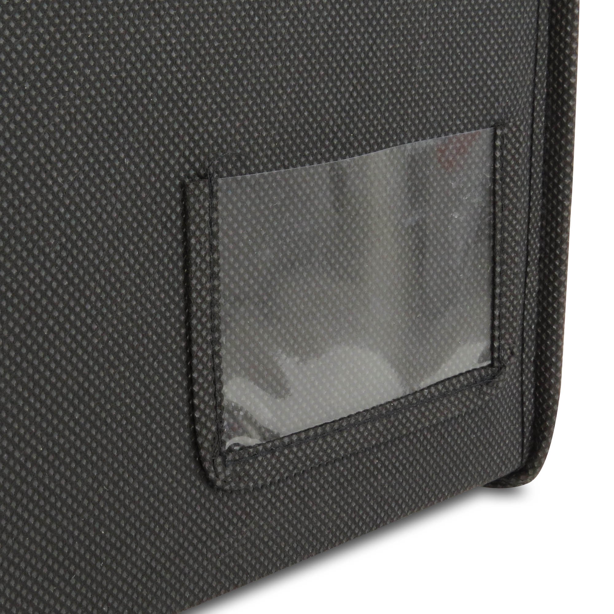 Hangerworld Große Aufbewahrungsbox 50x80x20cm Schwarz Aufbewahrung Kleidungsstücke Bettwäsche