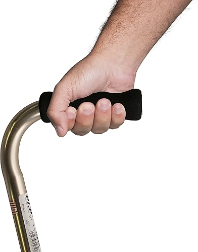 Miniatura 6 de Bastón ajustable mango de agarre ortopédico aluminio ligero bronce mango orto agarre medio