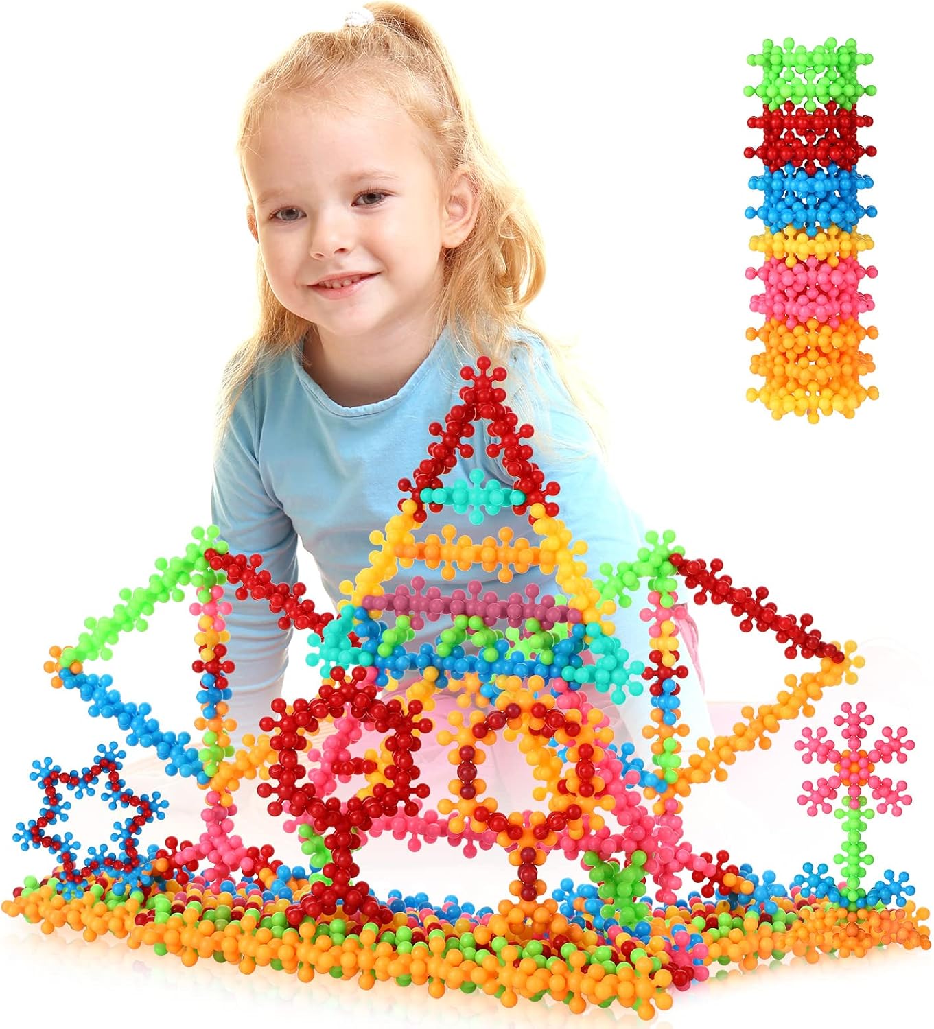 Zomiboo 600 Pcs Building Blocks Stem Toys, Interlocking