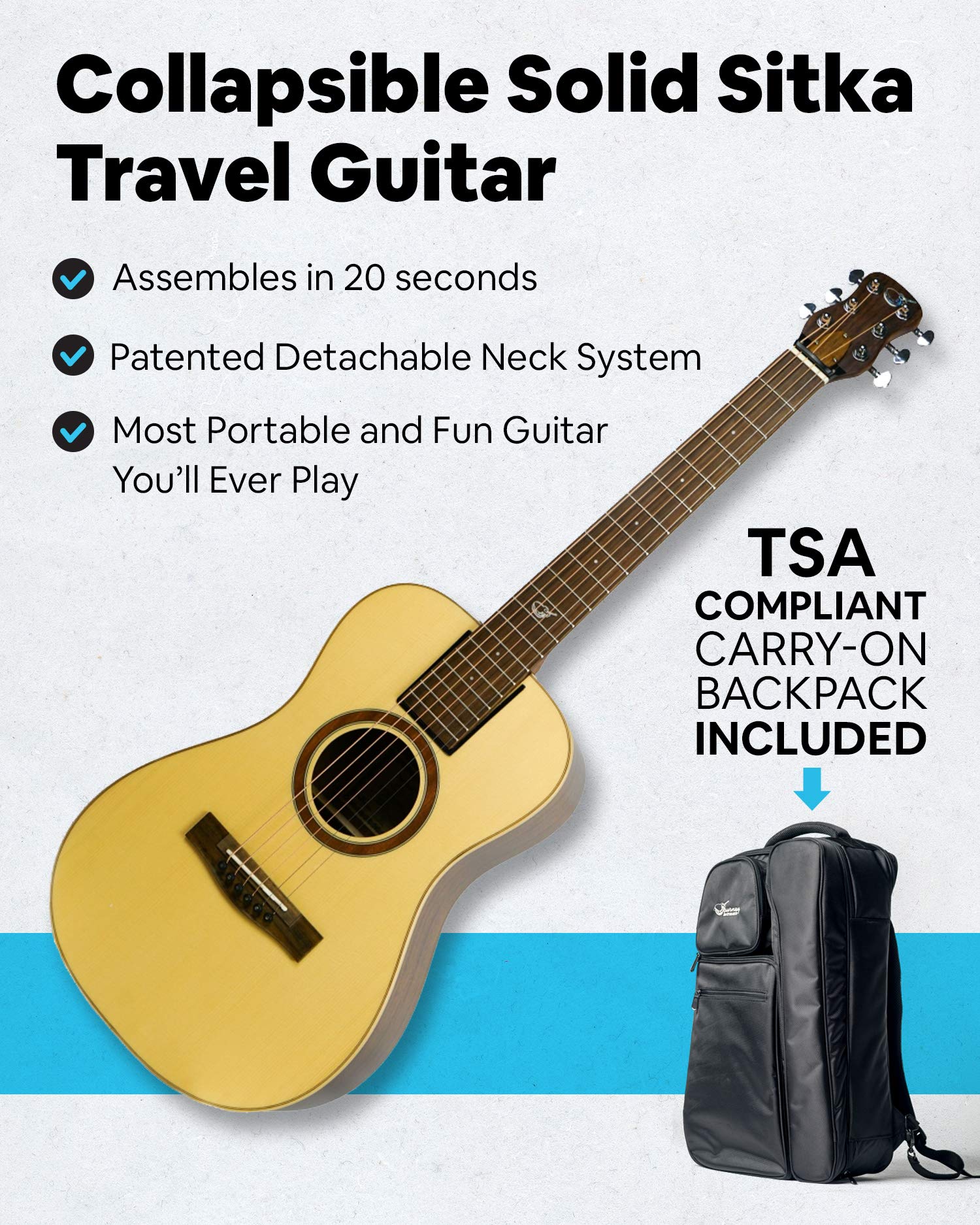 Amazon | Journey Instruments ネック脱着式トラベルギター OF410