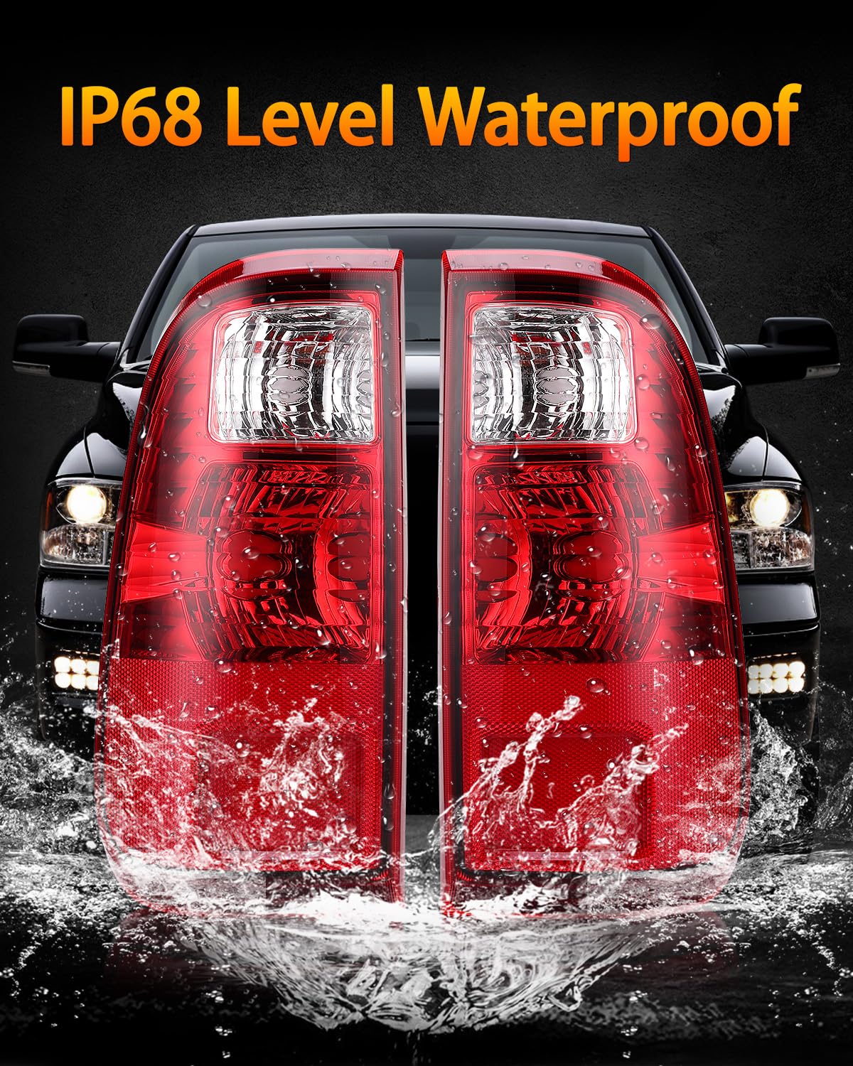 OKLPF Rear Brake Tail Light Compatible With 2008-2016 Ford F250 F350 F-250 F-350 F450 F550 Super Duty Replace — view 4