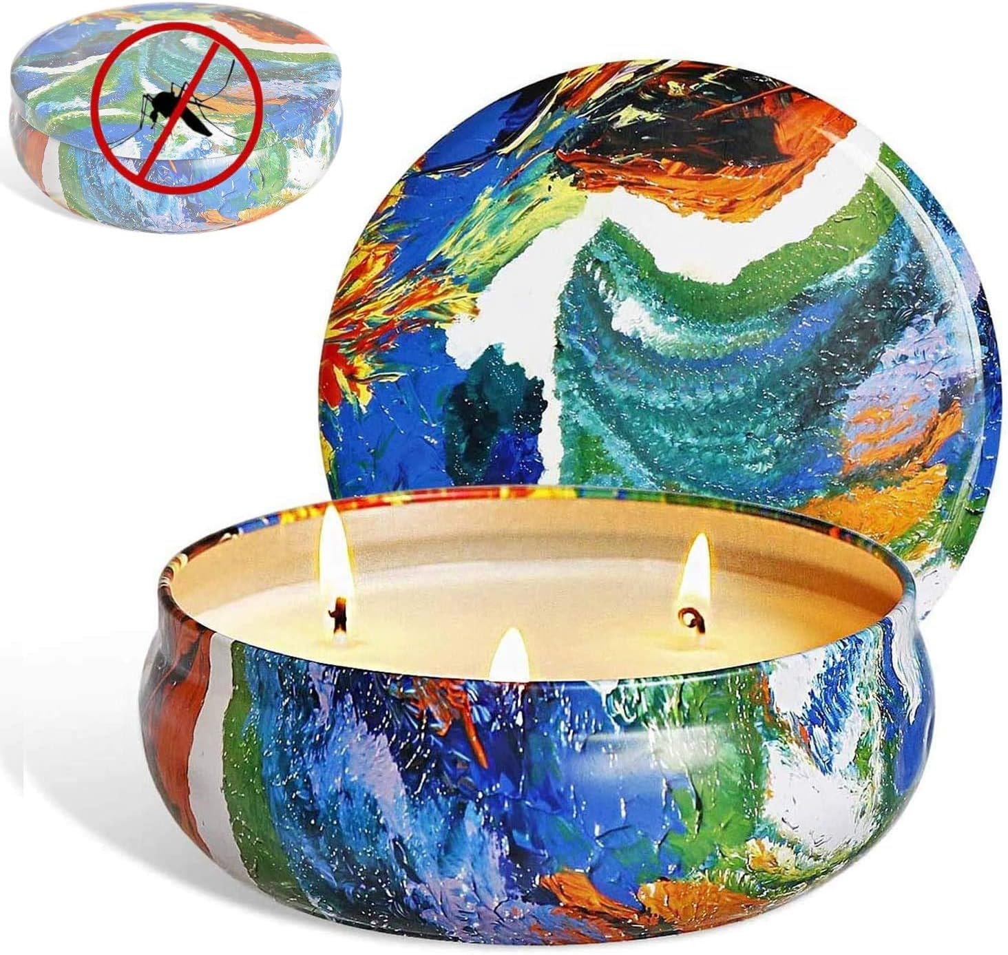 Orchid M Aromatherapy candle natural soy wax scented candle, smokeless relaxing and long-lasting fragrance, suitable for holiday gifts, bathing, home decoration