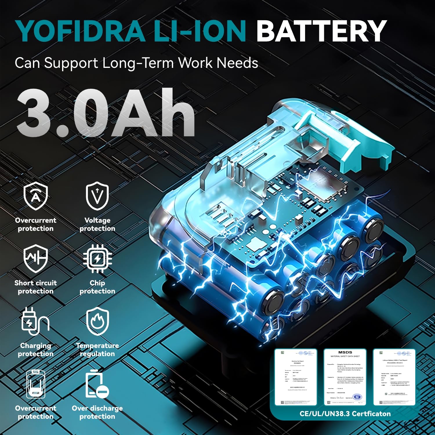 Yofidra Akumulatorowa dmuchawa do liści, elektryczna dmuchawa do liści, 200 km/h, 23500 obr./min, 2 x akumulatory i ładowarka, 6-biegowa bezszczotkowa dmuchawa | dmuchawa powietrza do ogrodu, liści