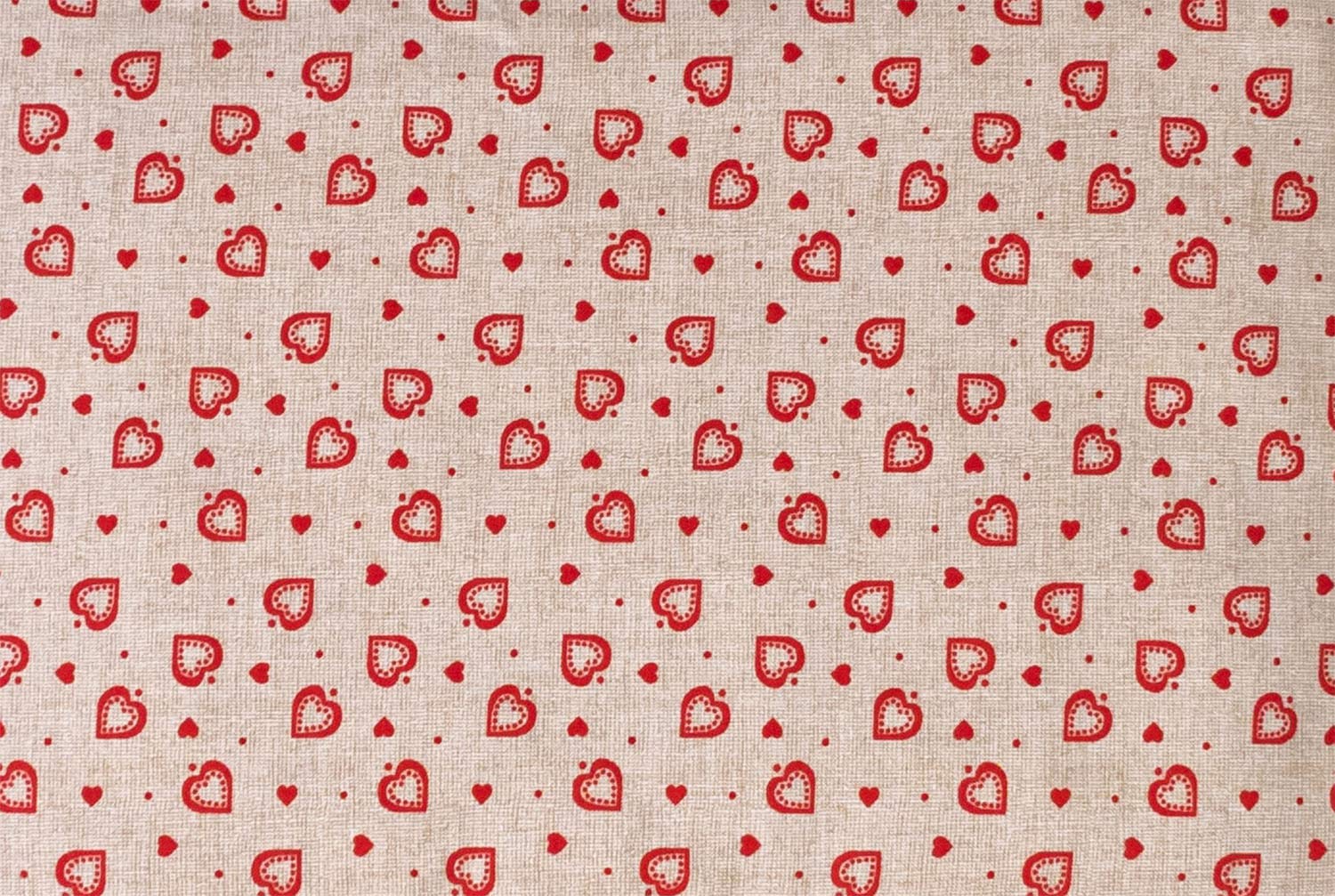 Coussin-ceinture aux graines de lin à sept compartiments avec fermeture à bande auto-agrippante - longueur environ 135cm - amour champêtre - Coussin thermique aux graines XXL - Ceinture-bouillotte
