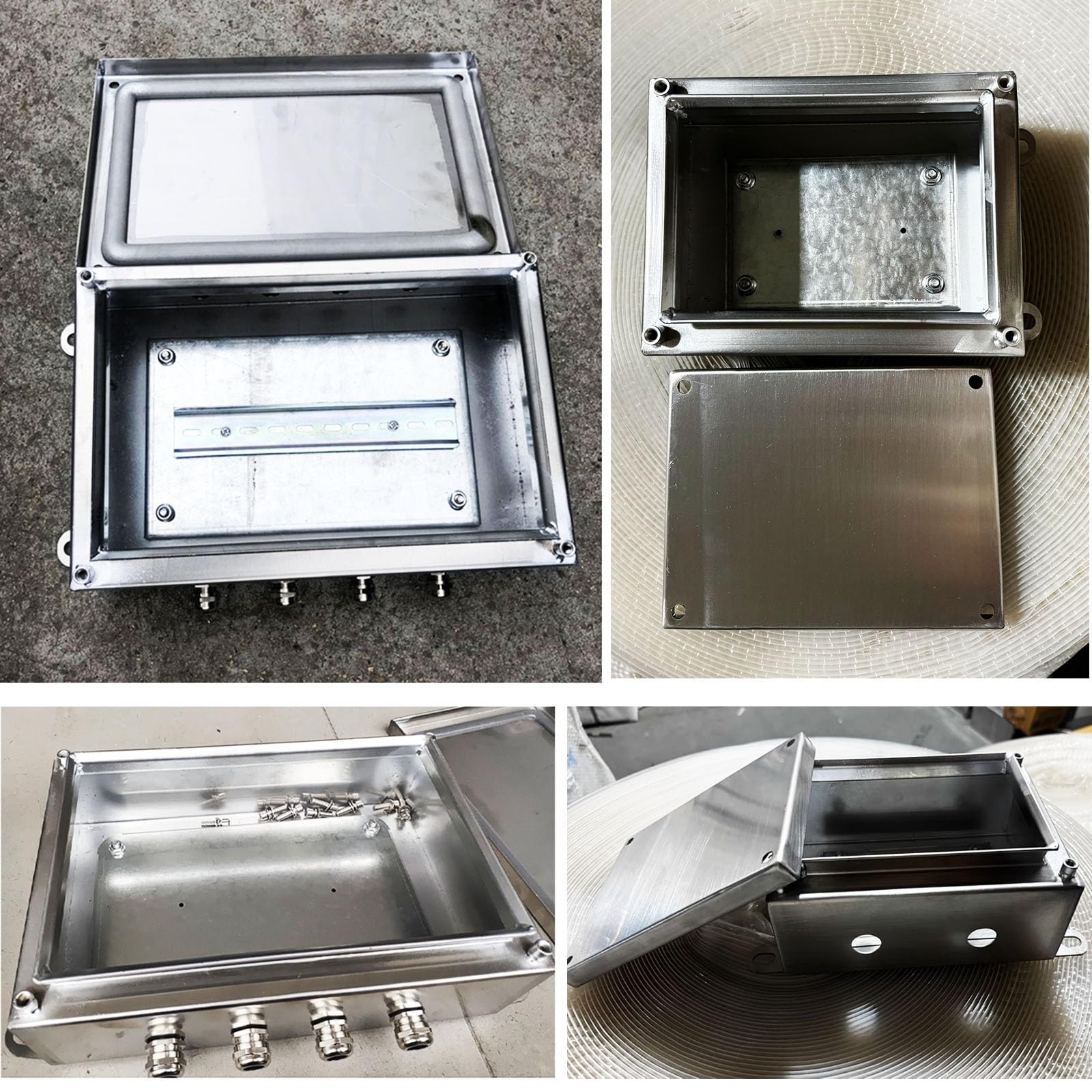 Caja Electrica Exterior Caja Eléctrica Exterior De Pared, Impermeable, De 2, 3 Y 4 Vías, para Cajas De Conexiones Pequeñas Y Adaptables, De Acero con Tira De Sellado.(55x35x10cm)