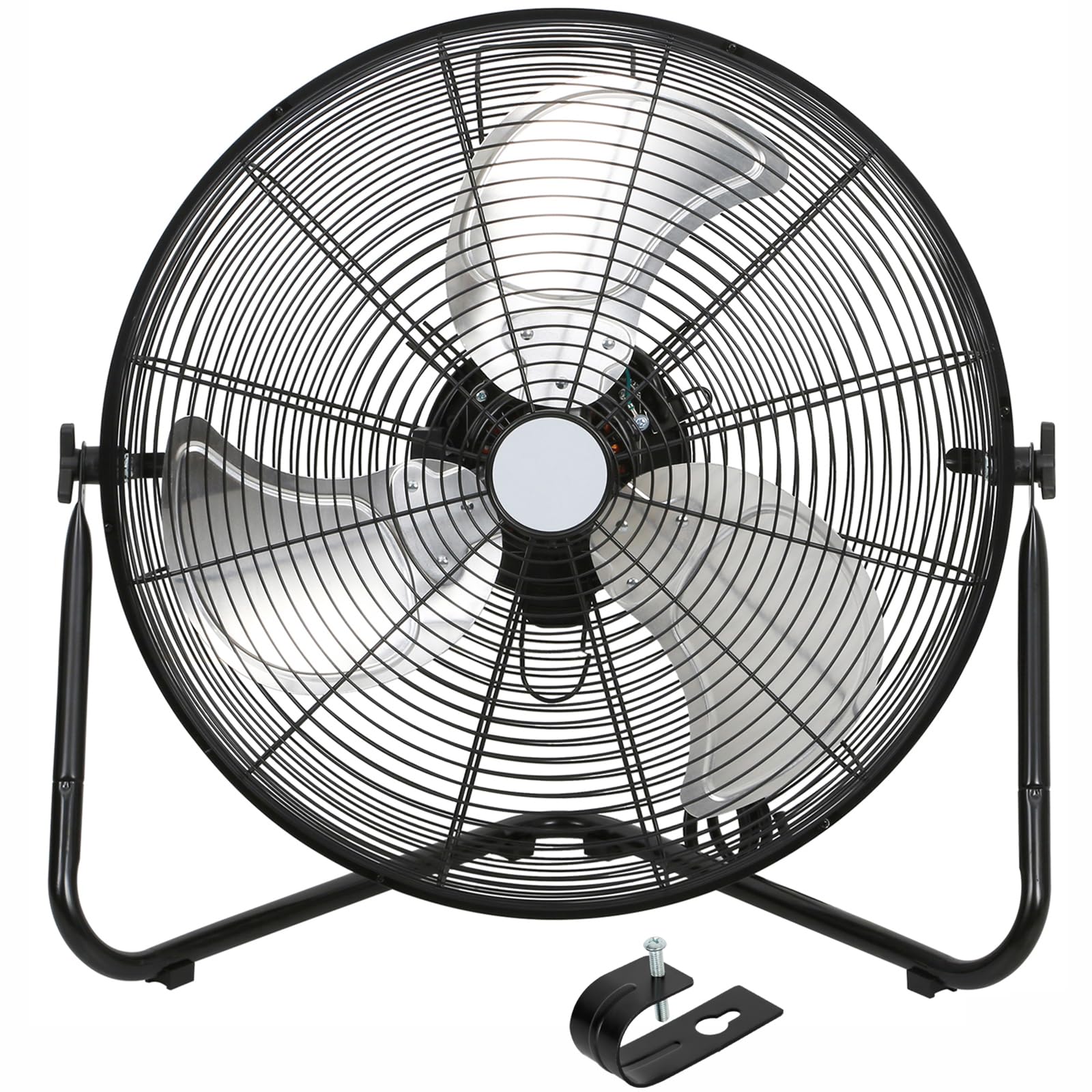 BILT HARD 4650 CFM 20" High Velocity Floor Fan, 3-Speed Heavy Duty Metal Fan with Wall-Mounting System, Industrial Shop Fan for Commercial, Garage, and Greenhouse