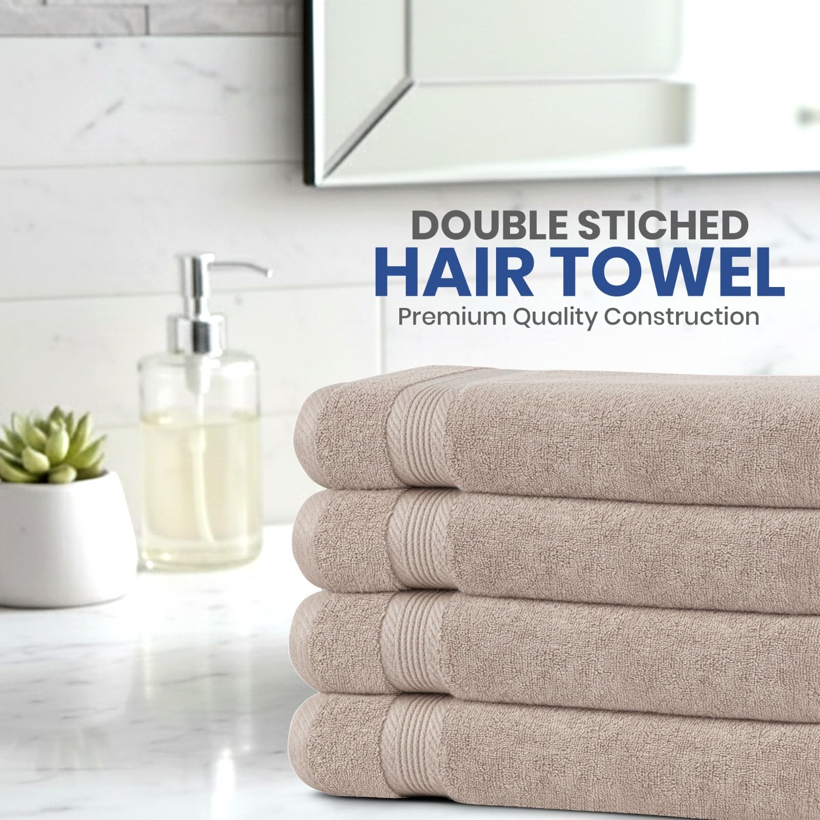 Linteum Textile Supply Toallas de secado de cabello de alta calidad, 100 % algodón hilado en anillo, para mujeres, hombres, niños, 20 x 40 pulgadas, toallas de mano de secado rápido para gimnasio,