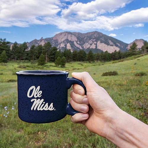 Miniatura 131 de Rico Industries NCAA Utah Utes - Taza de café personalizada de 12 onzas con logotipo grabado con láser profundo, taza de cerámica para acampar con