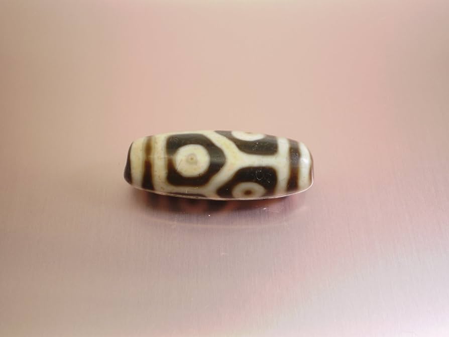 336天珠亀甲六眼天珠上質紅玉髄高級dzibeads！