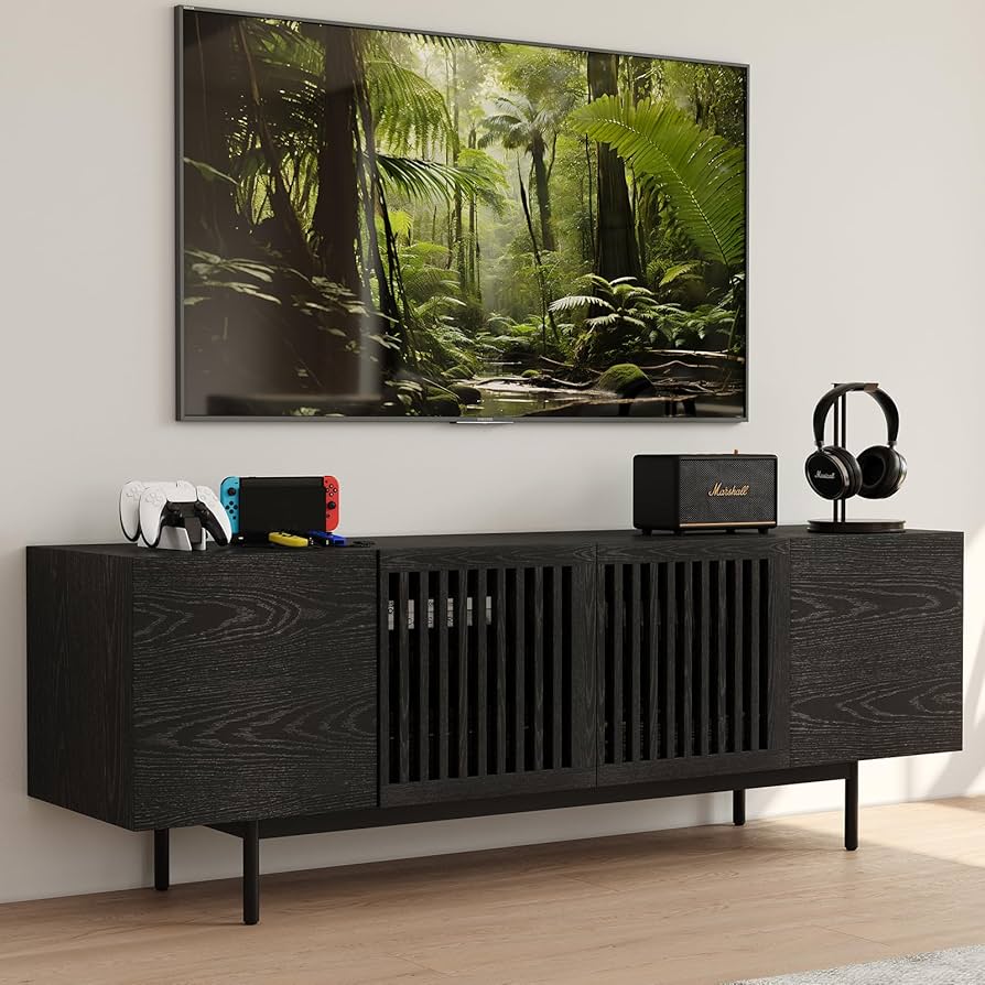 Amazon.com: POVISON Full Assembled Mid-Century Modern TV Stand