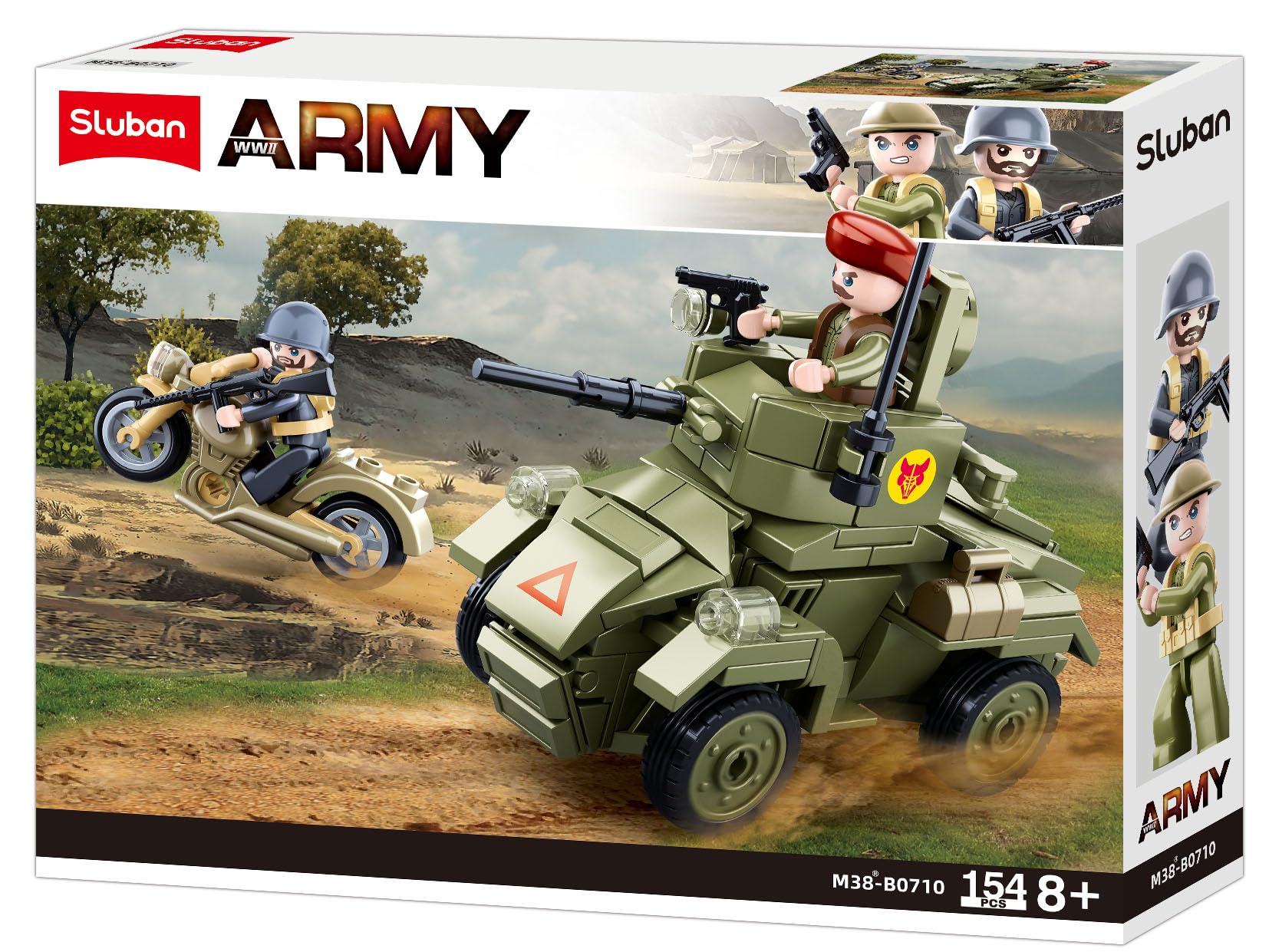 Sluban UK Army - MK2 Wheeled Armored Vehicle