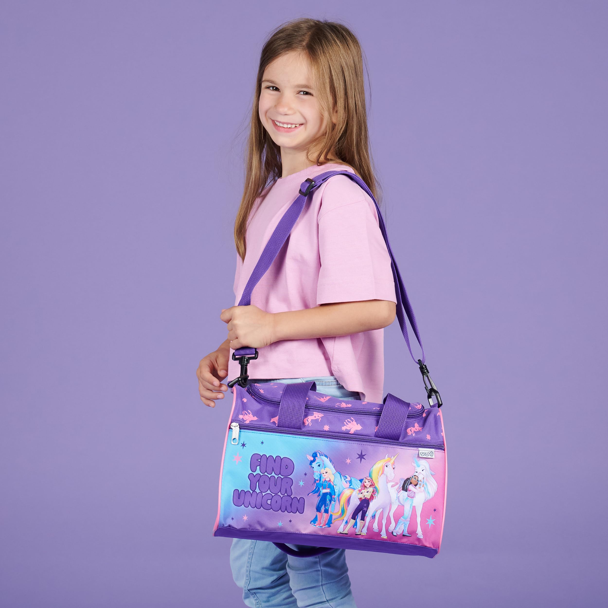 Scooli - Sac de Sport pour Enfants - 23 x 35 x 16 cm - Grand Compartiment Principal - bandoulière réglable - Accessoire Scolaire - Sac bandoulière - 4
