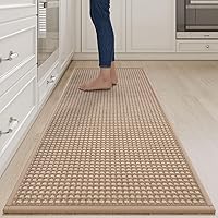 Vista 33 de Alfombras de cocina antideslizantes, lavables, súper absorbentes, para piso, parte trasera de goma, suaves y trenzadas, para fregadero, fácil