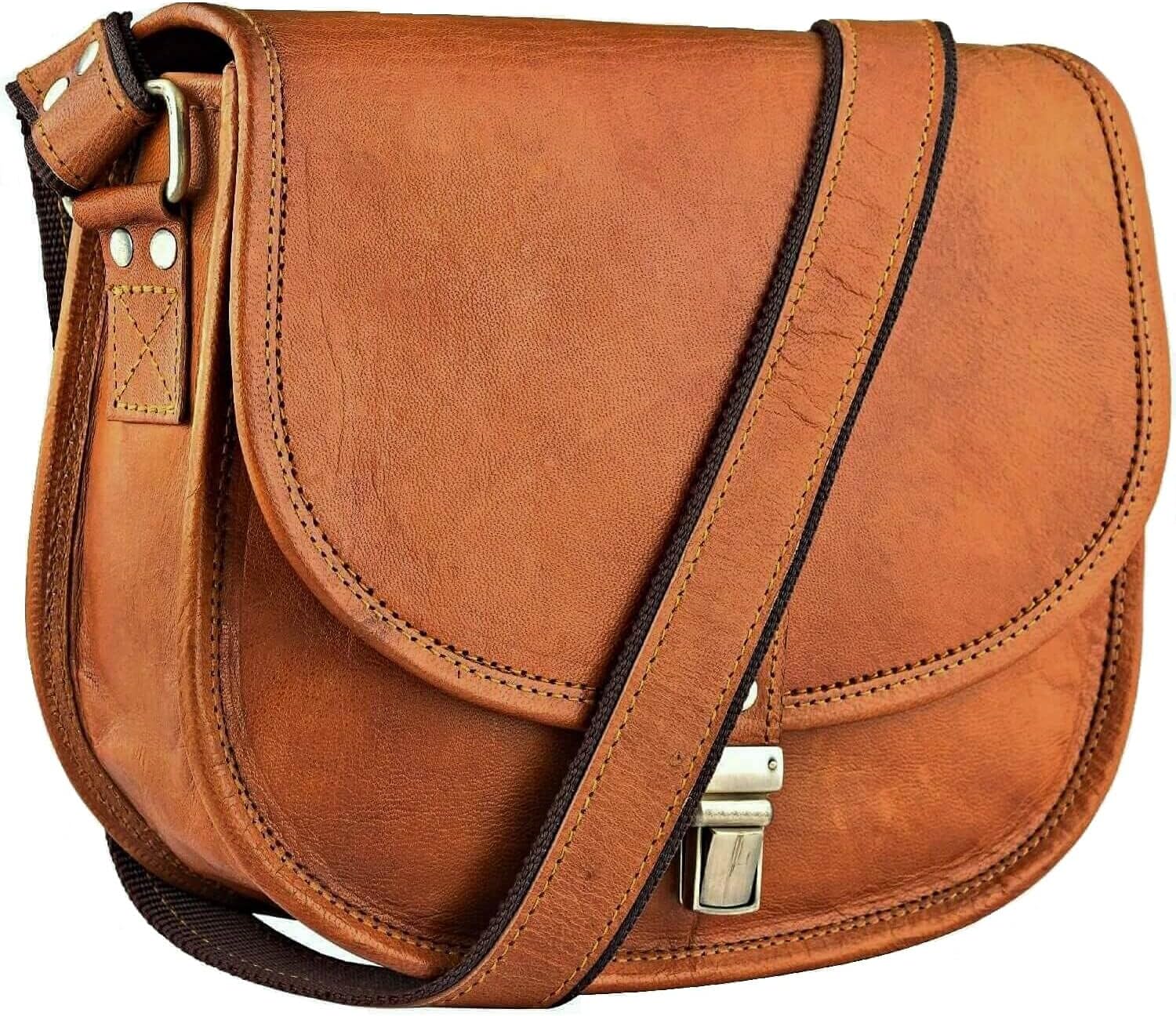 Urban Leather Shoulder Saddle Bags for Women Cross Body Purse Handbags for Girls