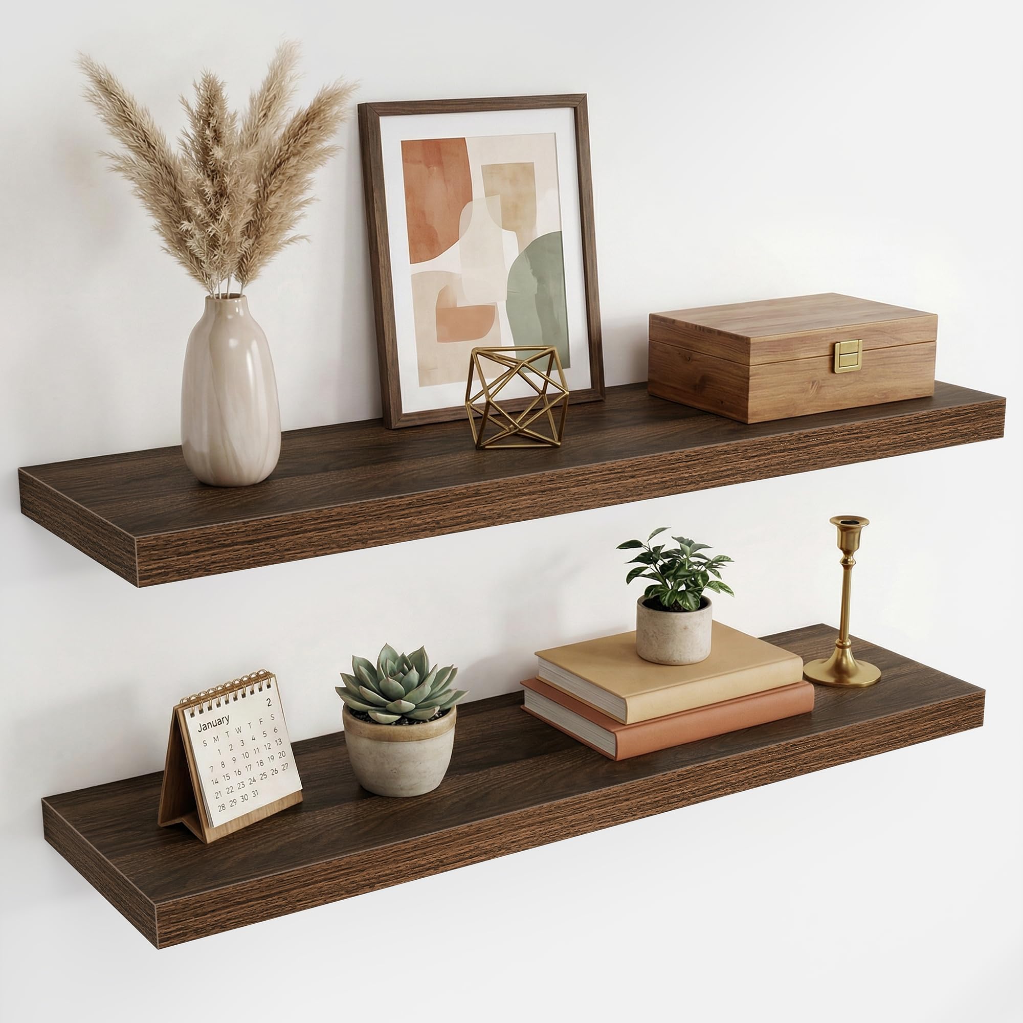 Photo 1 of Acovy 36 Inch Floating Shelves, Set of 2