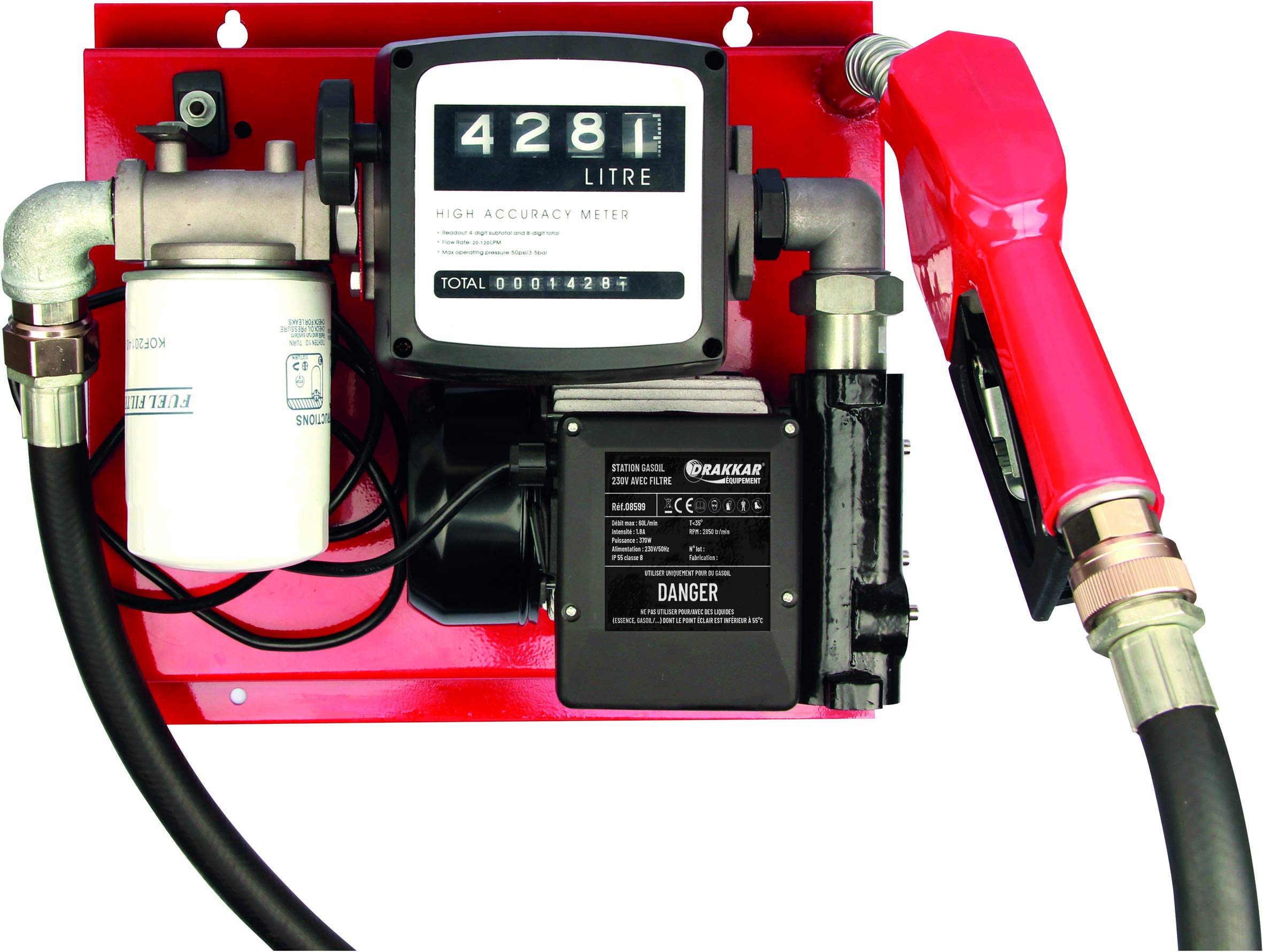 SATION RAVITAILLEMENT TRANSFERT GASOIL 230V avec filtre