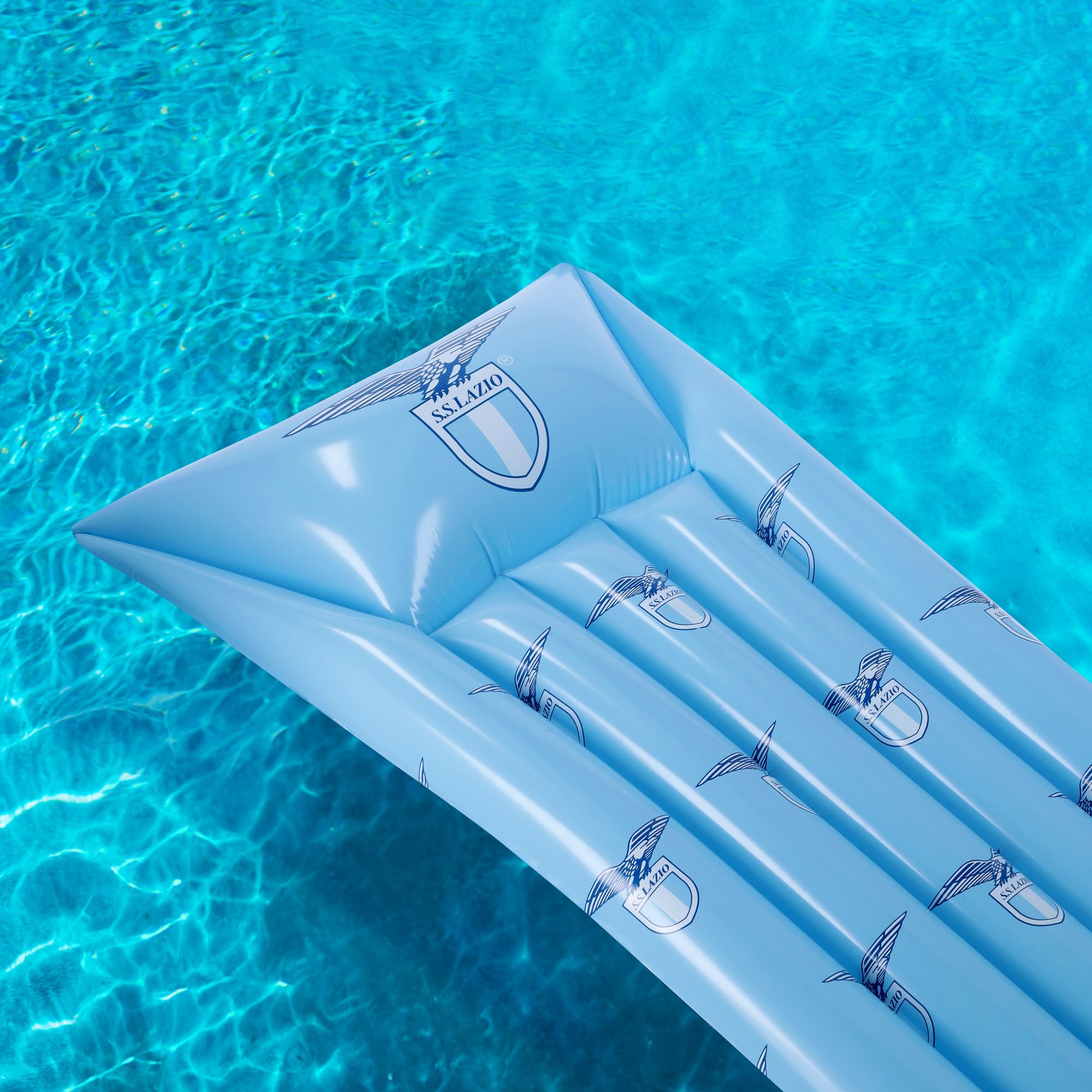 SS Lazio, materassino gonfiabile per adulti e bambini, prodotto ufficiale. Ideale per mare e piscina. Per un estate a tinte biancocelesti.