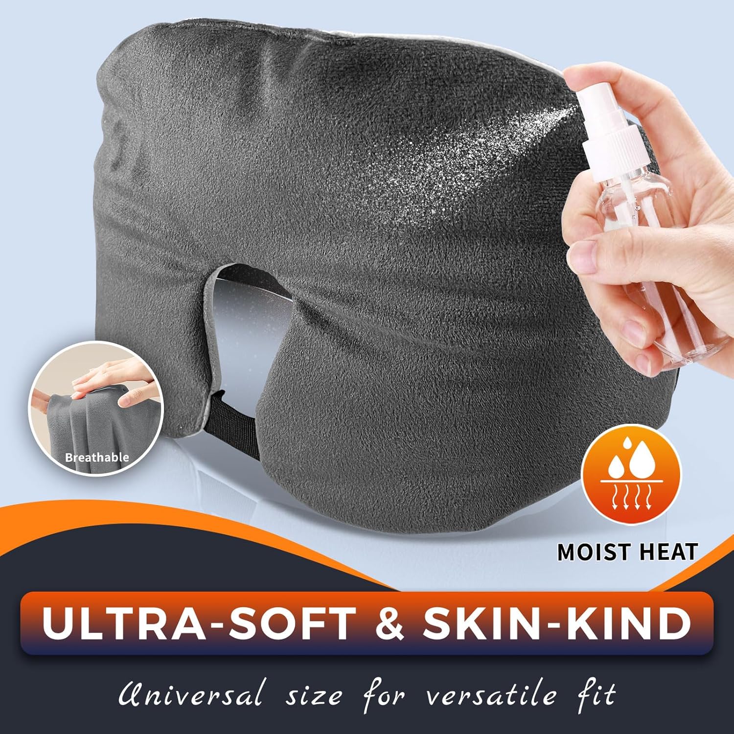 Electric Sinus Pillow for Sinus, Dry Eyes, Tension Headaches Relief with 3 Heat & 5 Timer Settings, Moist Heat Ex-Large Warm Compress Face Heating Pad for Sleep Aid and Pressure Relief