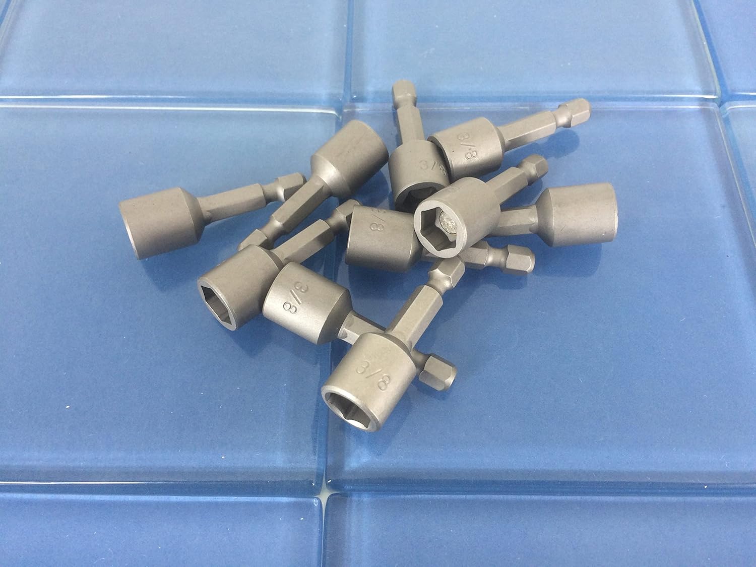 TEMO 10 pc Impact Ready Nut Driver 3/8 Inch Magnetic Nutsetter Set 1/4 Inch Shank