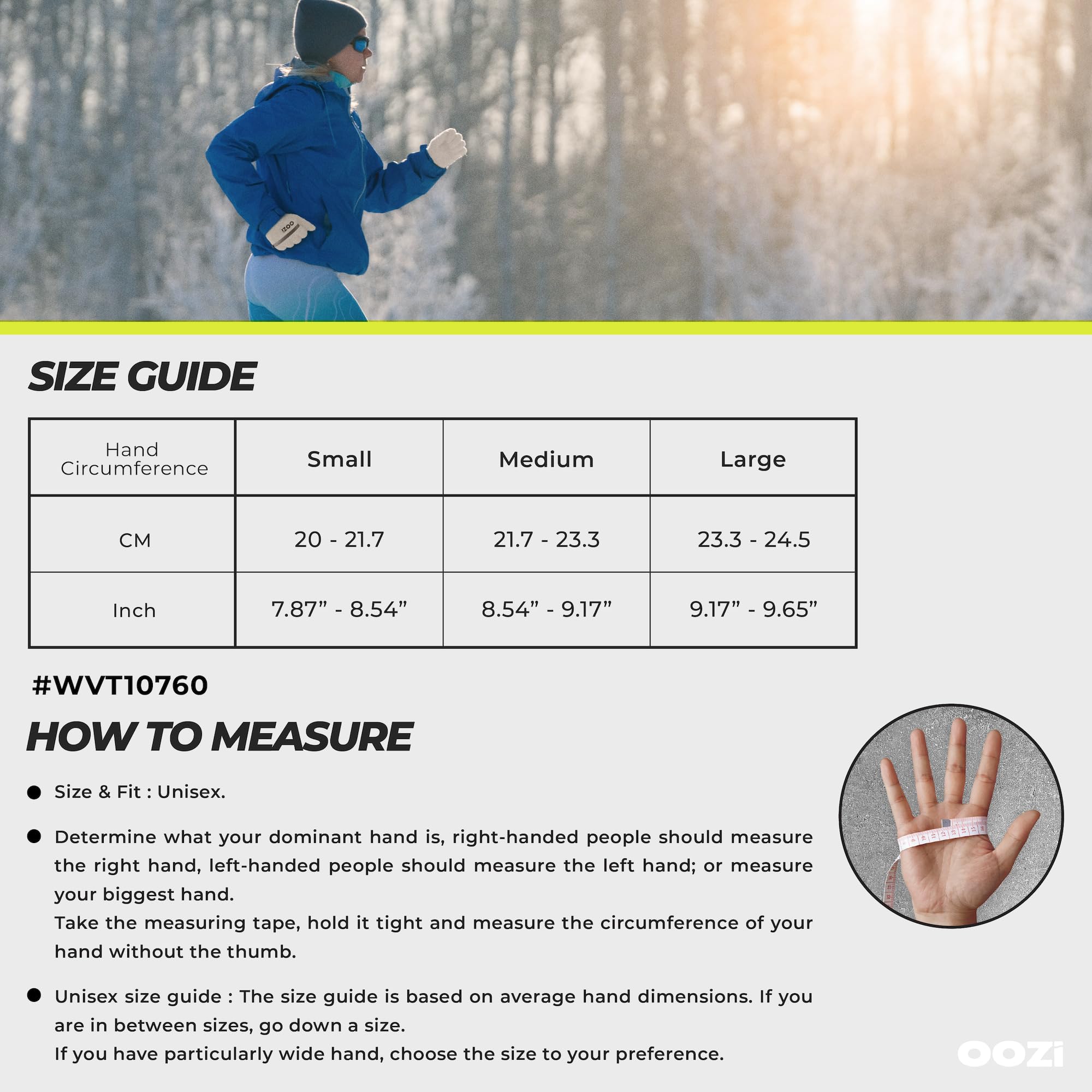 OOZi Guantes de invierno para hombre y mujer, resistentes al viento, repelentes al agua, guantes cálidos con bolsillo con cremallera para clima frío