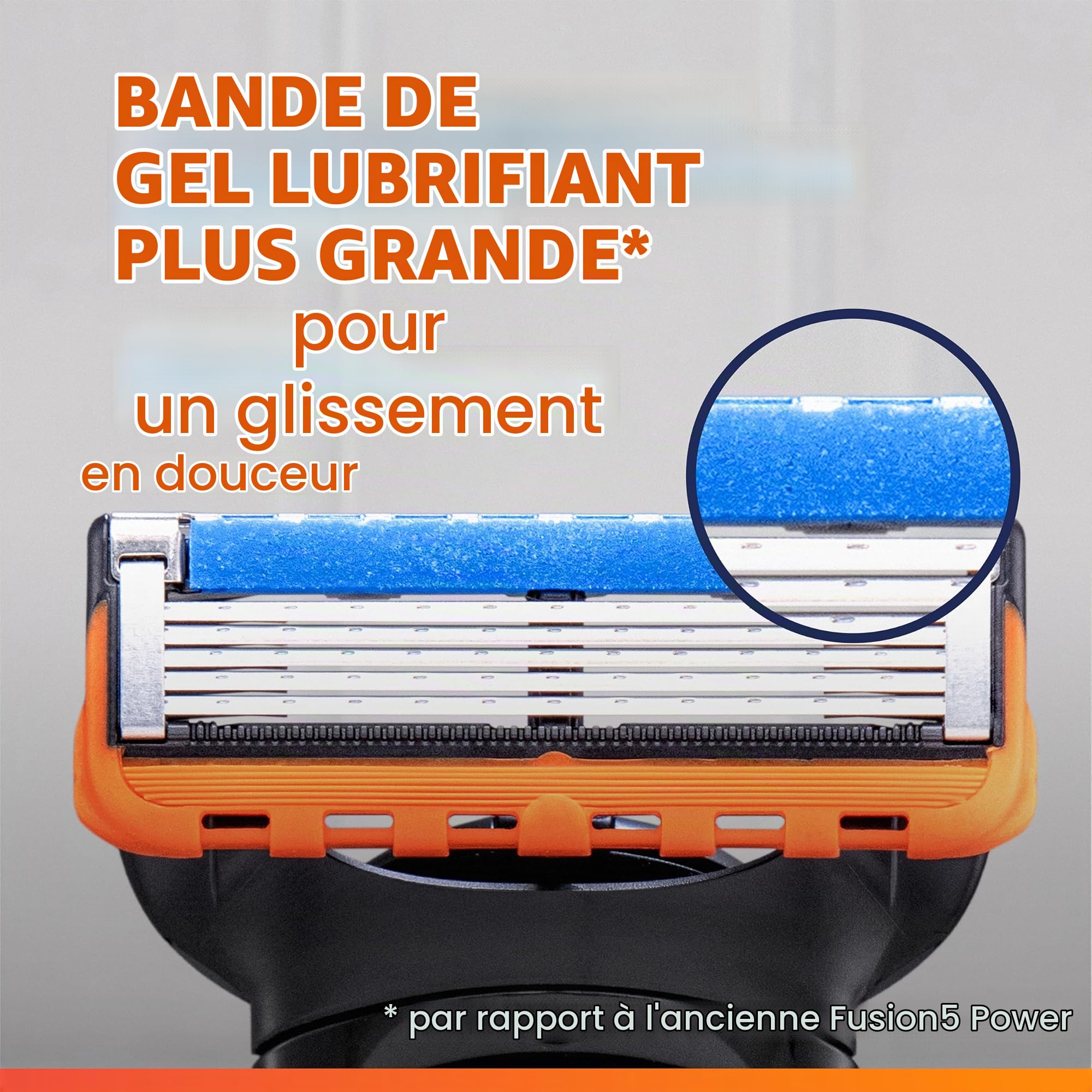 Gillette Fusion5 Hommes 4 Lames de Rasoir Pouvoir