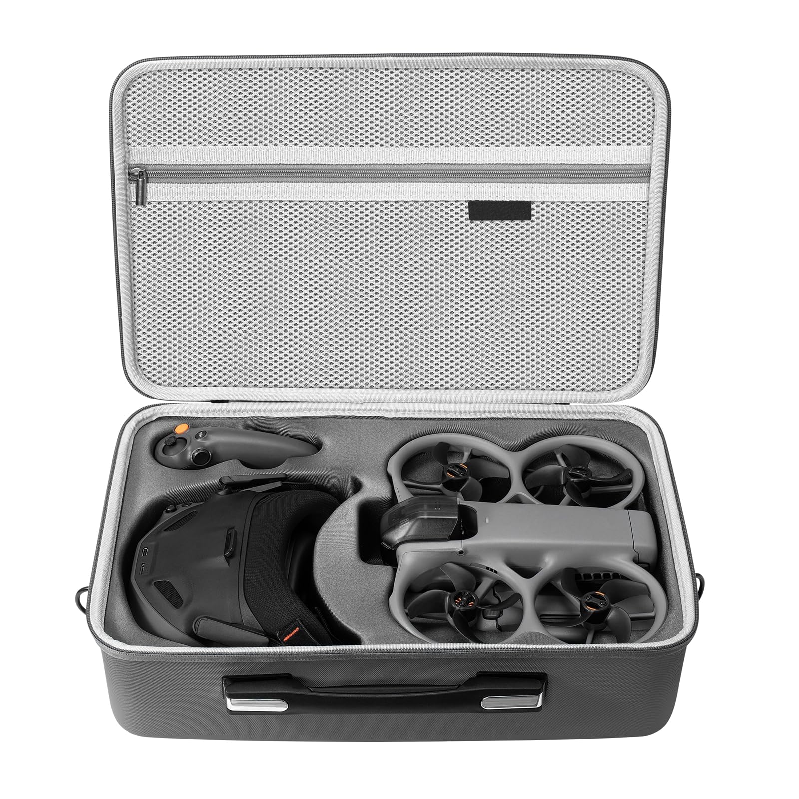 Tragetasche für DJI Avata 360 Motion Fly More Combo Zubehör, PU Leder Tragbare Reise Aufbewahrungstasche Hartshell Schutzhülle für DJI Avata360/Goggles N3/RC Motion 3 & Zubehör, Stoßdicht (Nur Koffer)