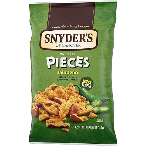 Miniatura 6 de Snyder's of Hanover Piezas de pretzel, jalapeño, 11.25 onzas