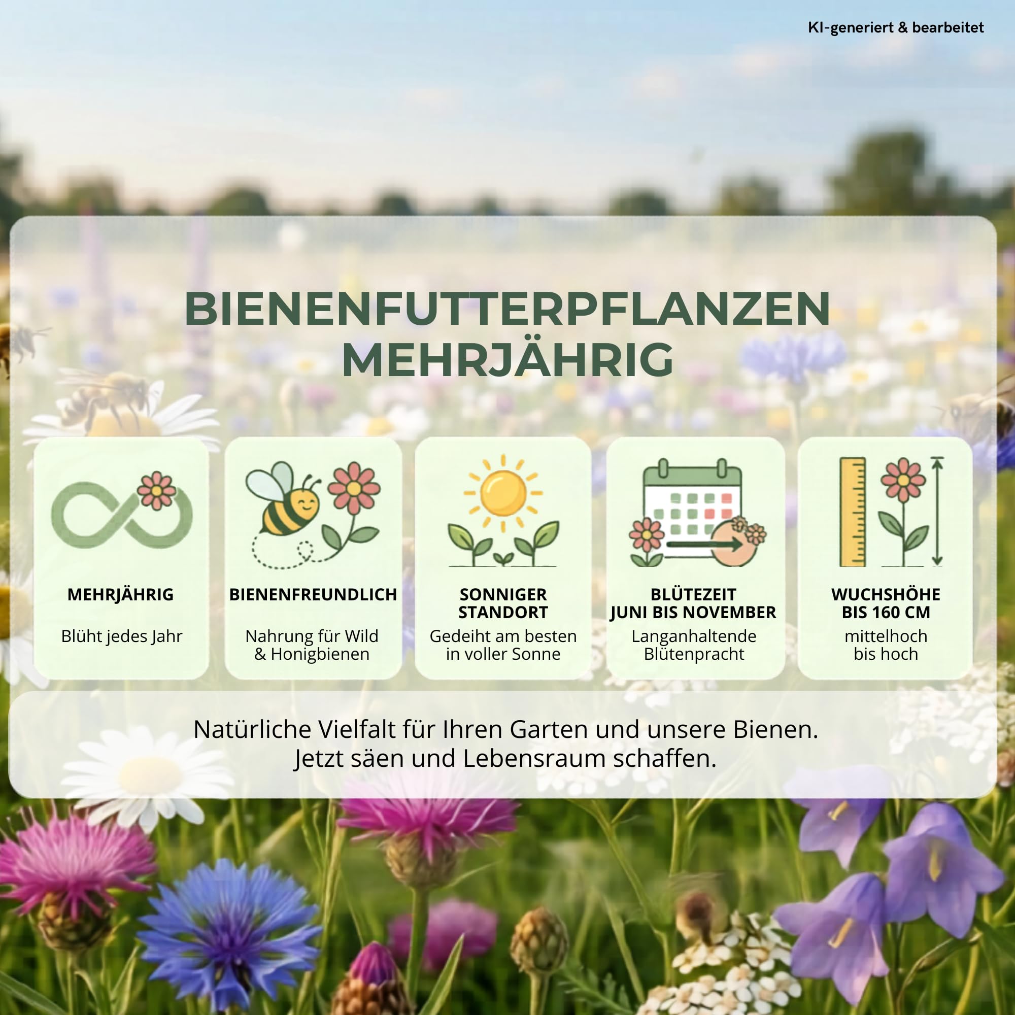 Kiepenkerl Bienenfutterpflanzen, mehrjährig - 1kg