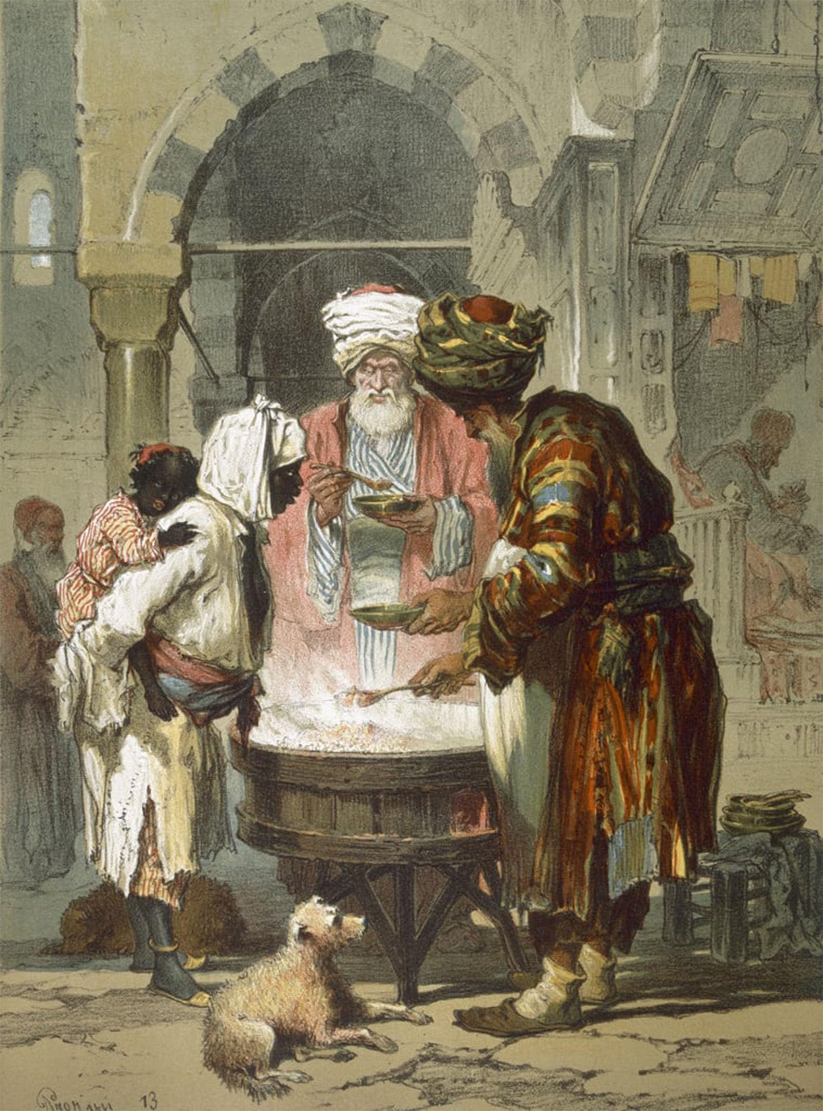 Serendipitp No Frame Vintage Picture Print On Canvas Wall Art Poster Woman At A Street Fountain By Amadeo Preziosi Artwork Print Poster For Wall Decor 60X90cm