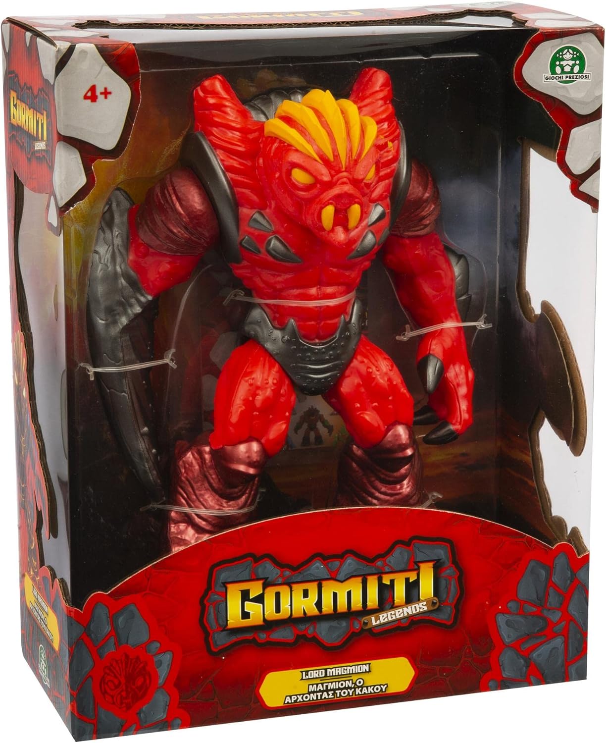 Gormiti - Lord Magmion de Las Giant Figures de Gormiti Legends, Figura de acción con uno de los protagonista de la Serie Infantil, muñecos para niños y niñas a Partir de 4 años, Famosa (GRL11200)
