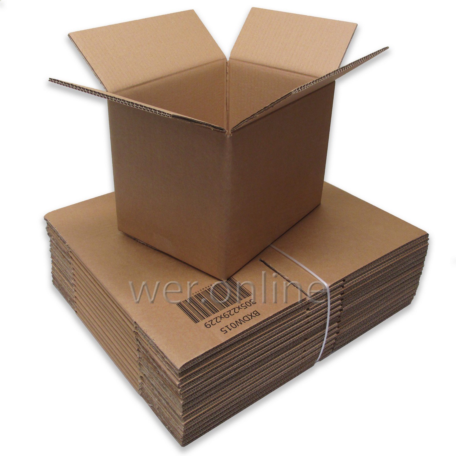 W.E. Roberts 5 x Postal Mail Gift Packaging Cartons - Strong A4-Sized Double Wall Cardboard Boxes - 12" x 9" x 9" / 305mm x 229mm x 229mm