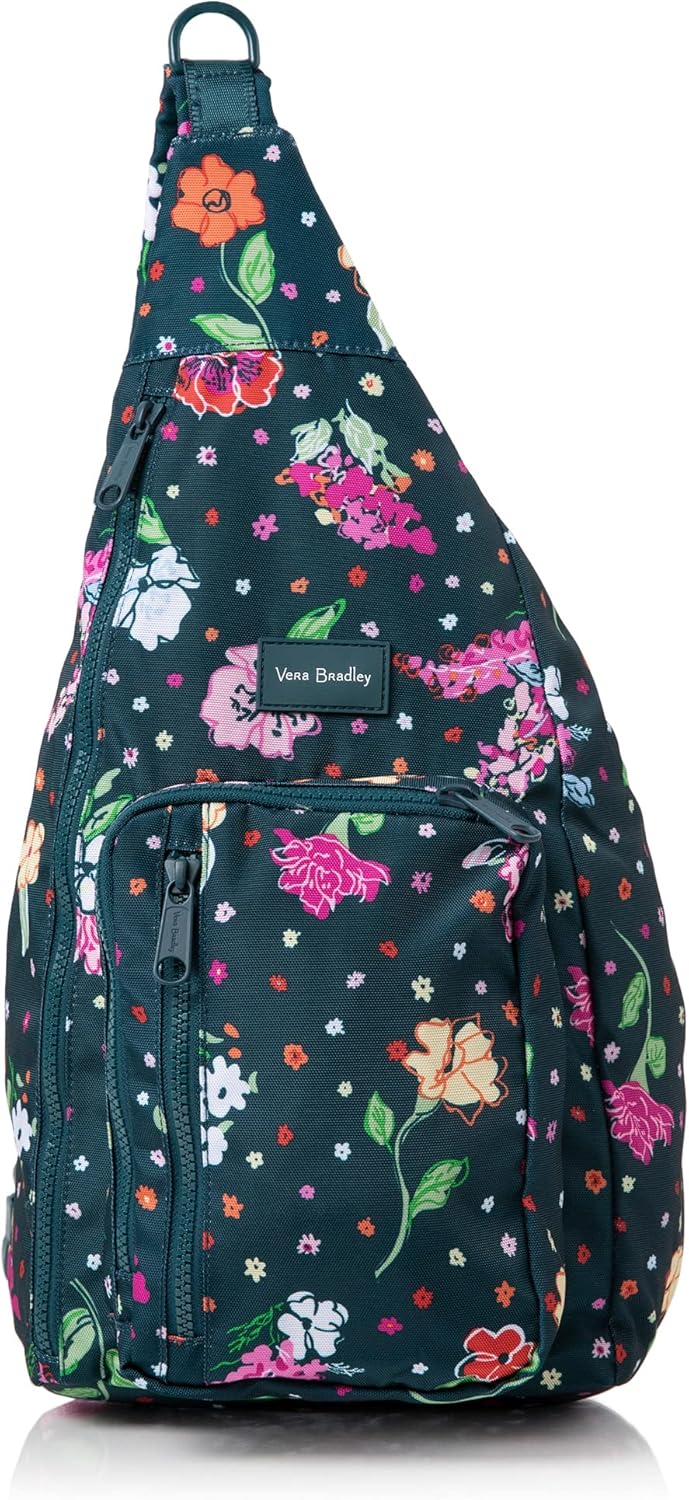 Vera Bradley Women's Recycled Lighten Up Reactive Sling Backpack Bookbag