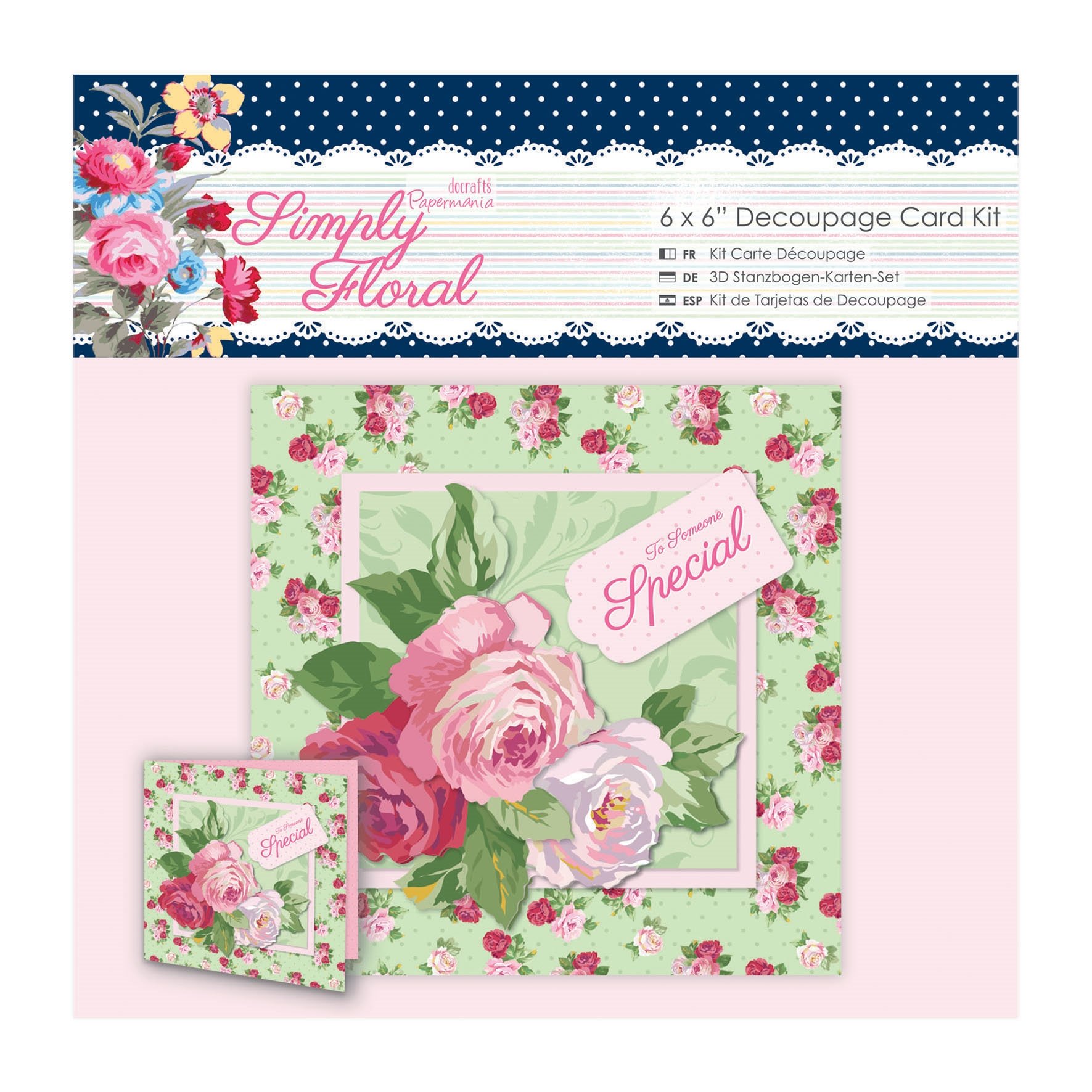 Papermania Simply Floral 6X6" Card Making Kit 'Someone Special'