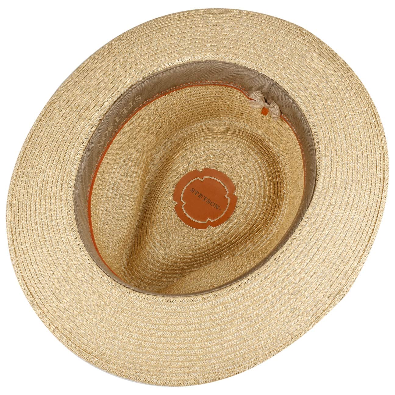 Stetson Chapeau en Paille Lintano Toyo Femme/Homme - Traveller de Soleil avec Ruban Gros Grain Printemps-ete Ete