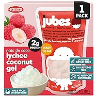 Vista 21 de Jubes Grape Nata De Coco Jelly Cubes (12.7 onzas, paquete de 3) – Cubos de jalea de coco de uva para sagú – Gel de coco en ingredientes de jarabe