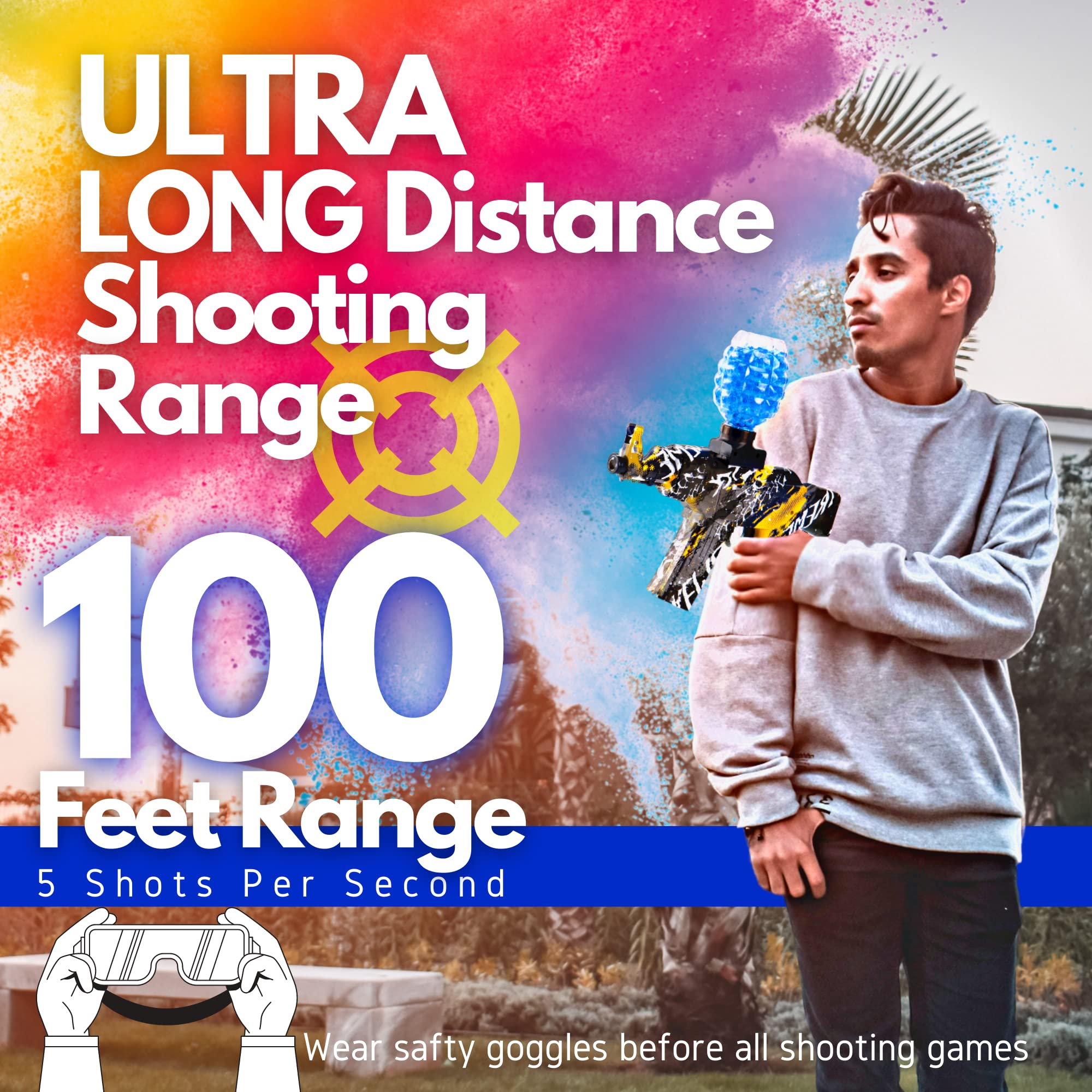 Buy Gel Blaster Gun NEOPAPA Splat Gun Automatic AK 47 for Adults