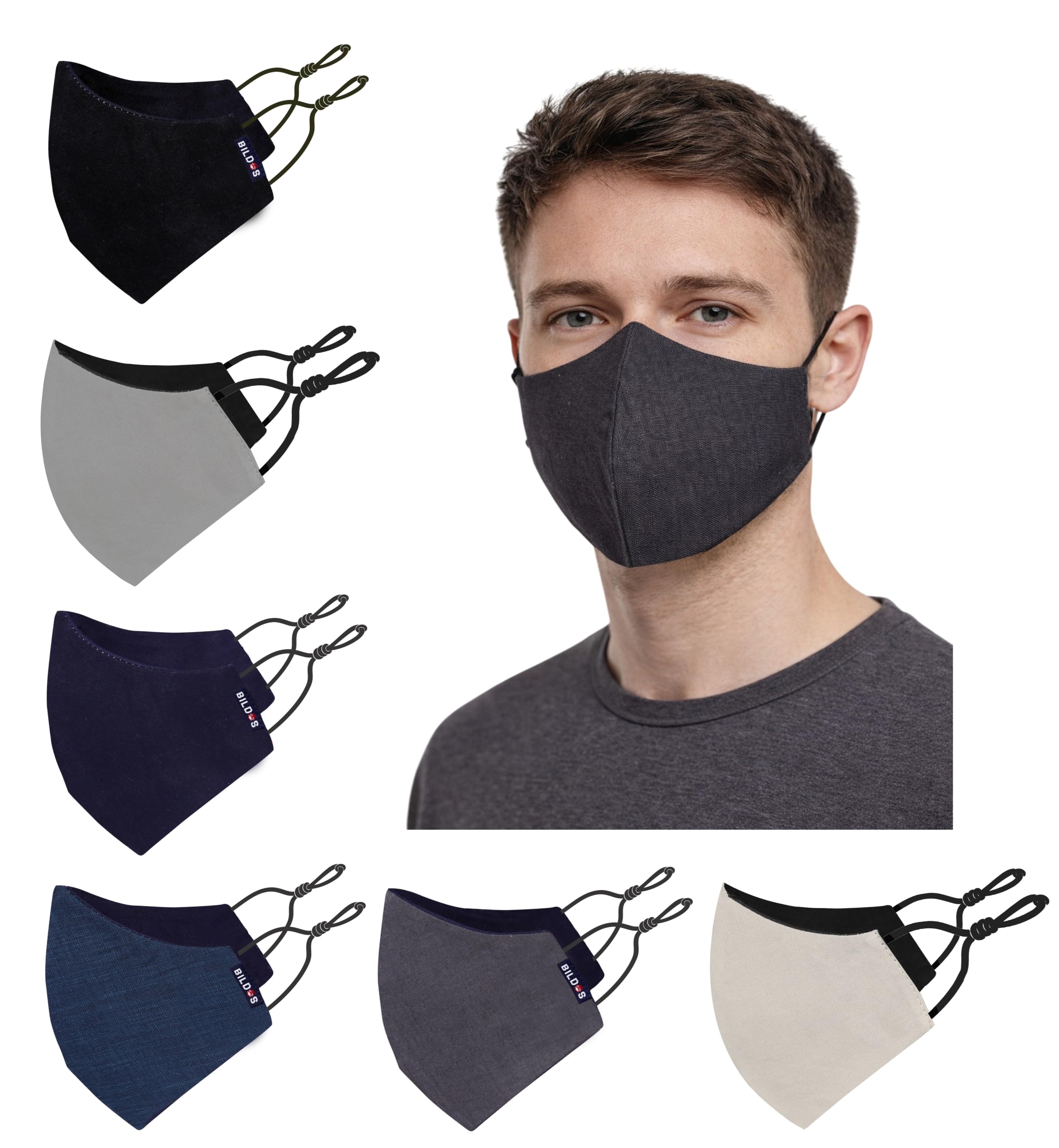 Bildos Anti-Pollution mask - Pack of 6