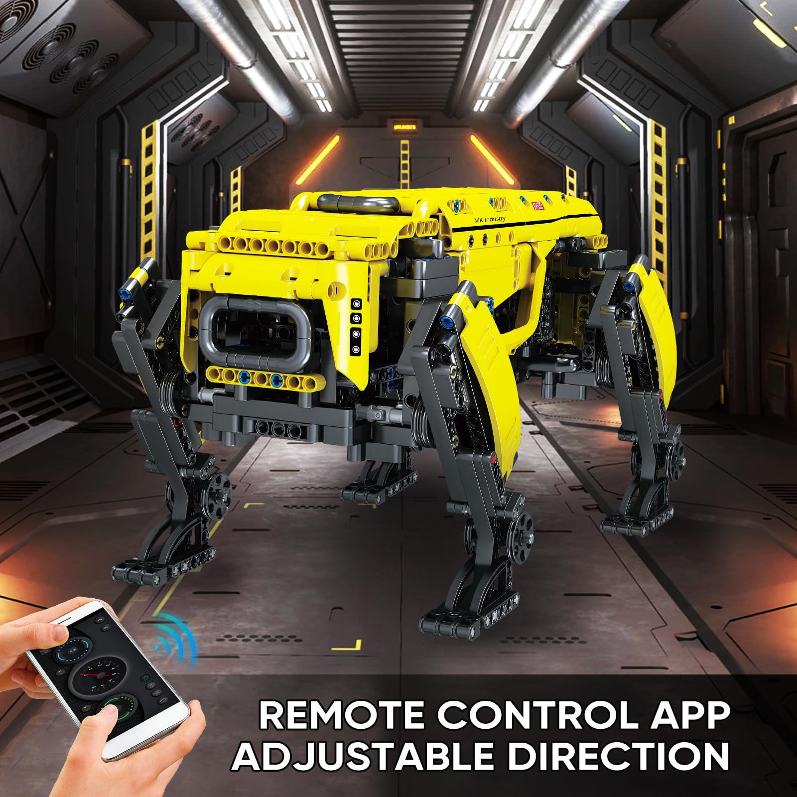Mould King 15066 Technique Chien Mécanique Modèle De Blocs De Const 936 Pieces Robot Telecommande Chien Jouet Pour Ad Amz
