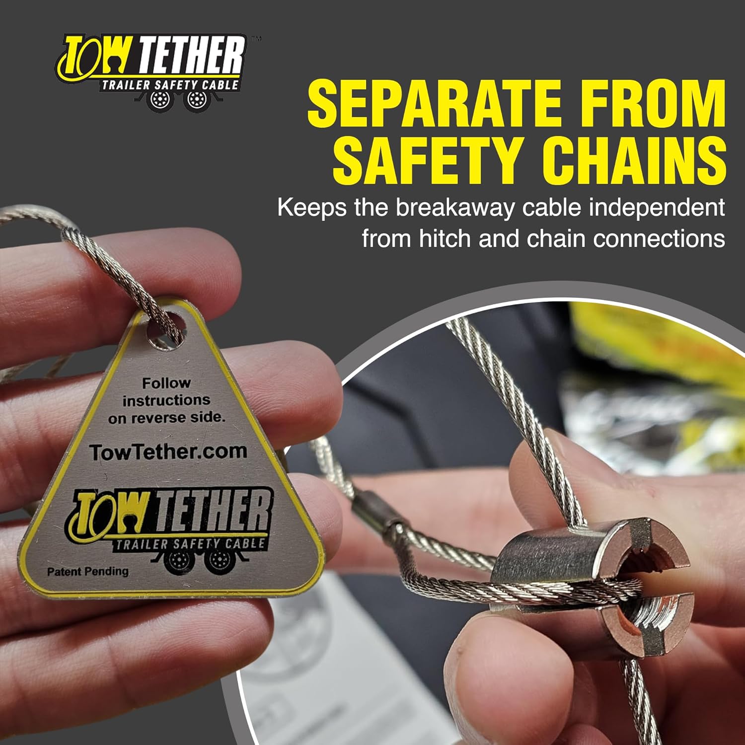 Trailer Independent Breakaway Cable Anchor Kit