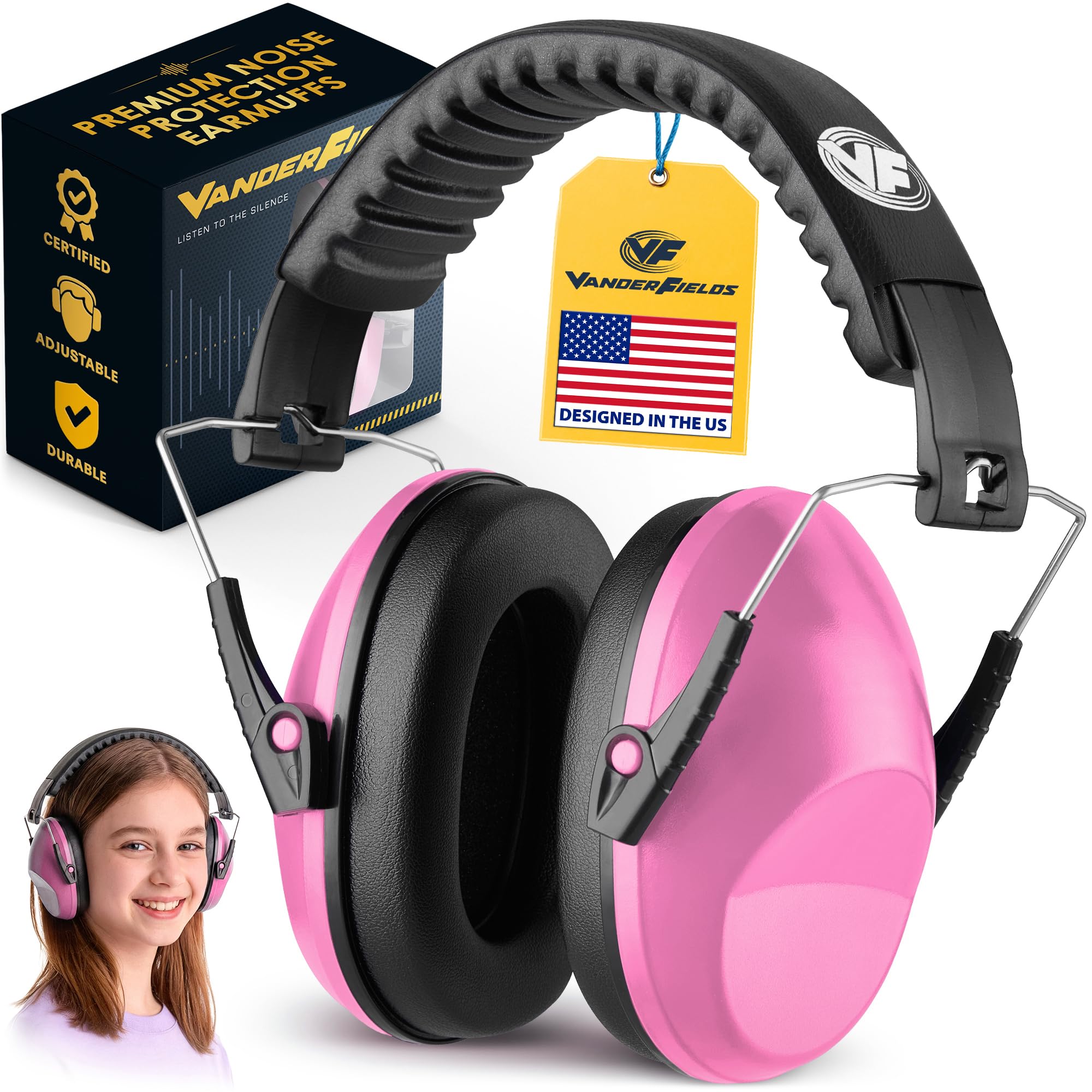 Kids Noise Canceling Headphones - 31 dB (2K Hz) - Ear Protection Earmuffs