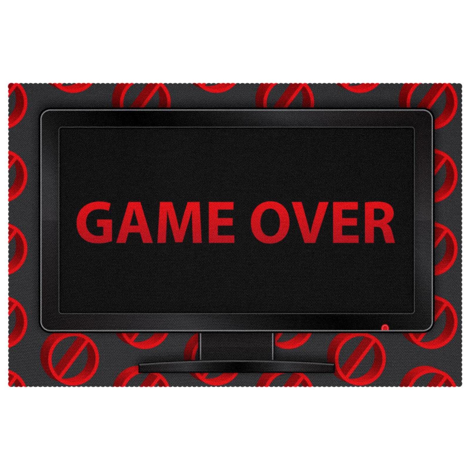 Set de table Game Over TV idéal pour animer vos repas de famille et soirées jeux vidéo