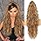 ORSUNCER Ponytail Extension Claw Clip 26 Curly Pony Tail Clip in Hair Extensions Fluffy Natural Looking Synthetic Hairpieces for Women