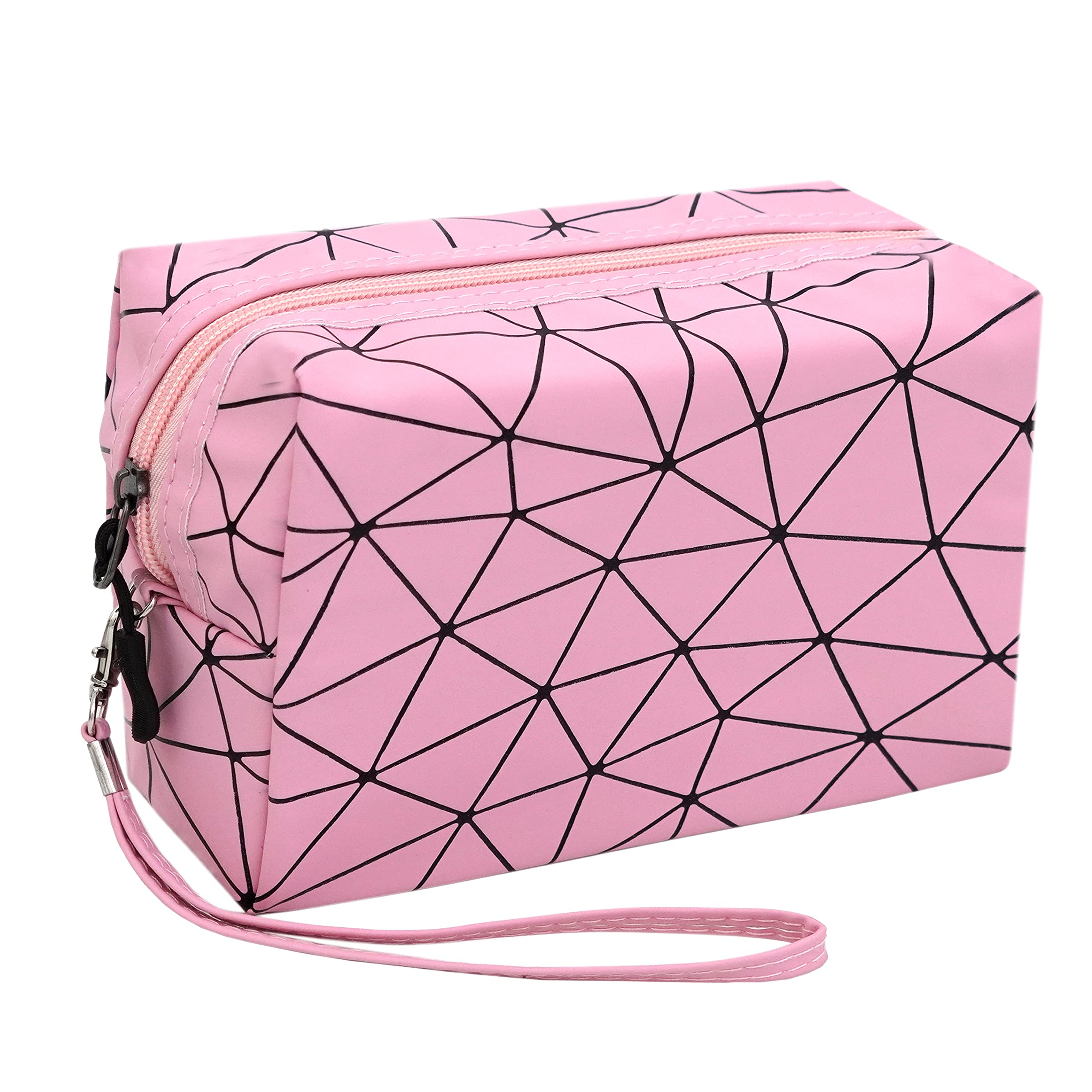 TULMAN Synthetic Multipurpose Designer Pencil Pouch Stationary Accessories Holder Toiletry Pouch with Zipper - 18 X 14 X 7.5 Cm (Pink) (B09BD1CHB6) Amazon Price History, Amazon Price Tracker