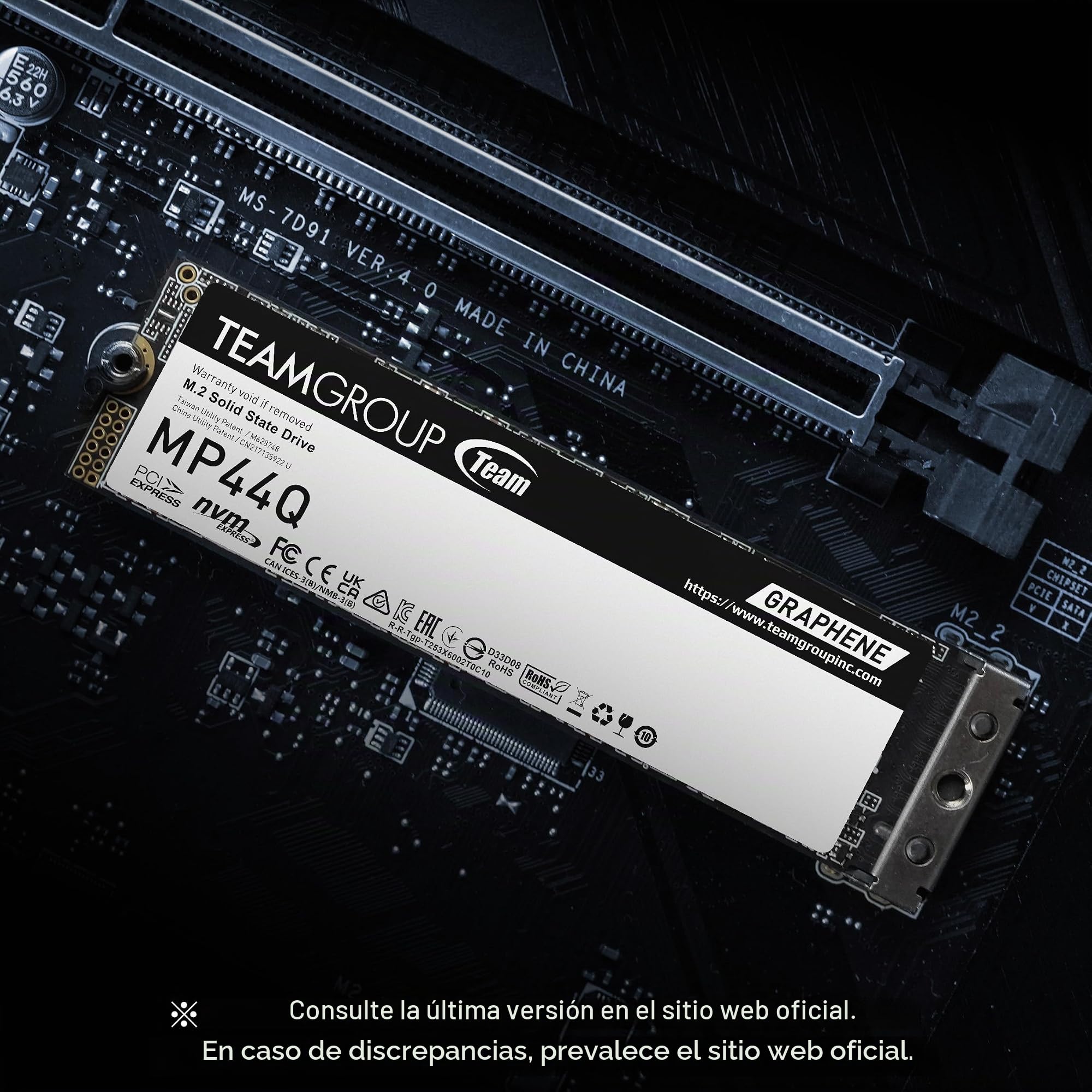 Amazon.com: TEAMGROUP MP44Q 1TB caché SLC Gen 4x4 M.2 2280 PCIe