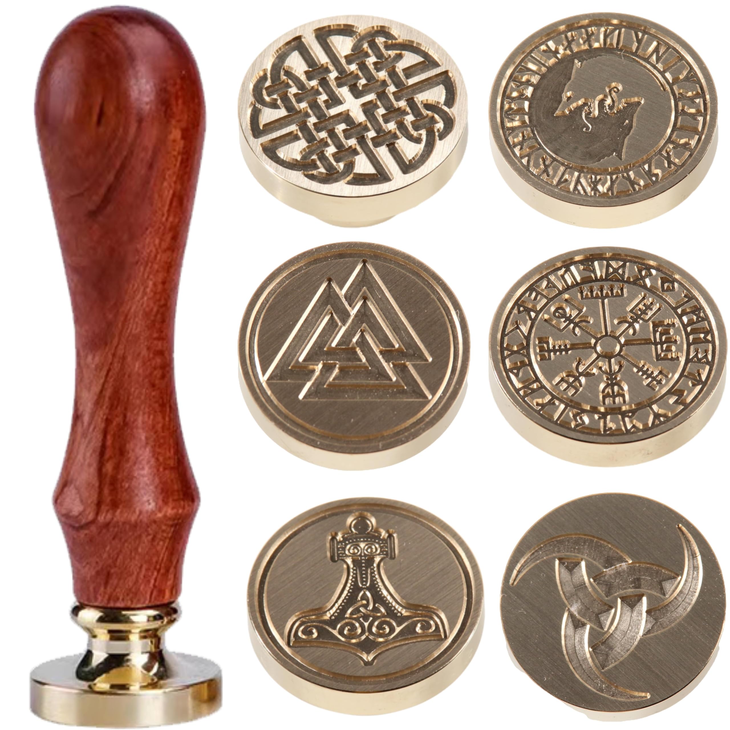 Amazon.com: 6 PCS Celtic Knot Wax Seal Stamp Set 0.98'' Each