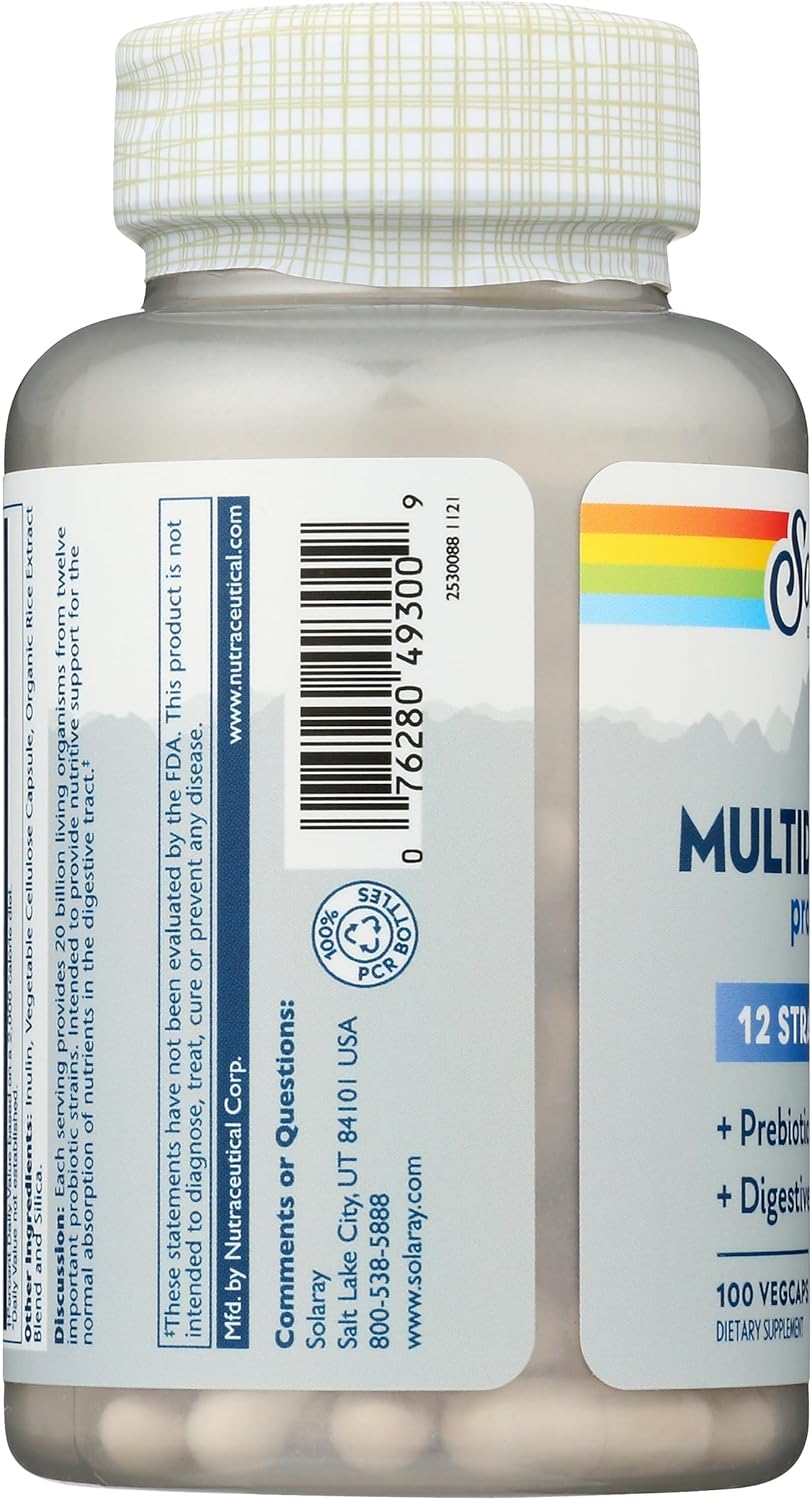 Solaray, Multidophilus 12, 100 Vegetarian Capsules