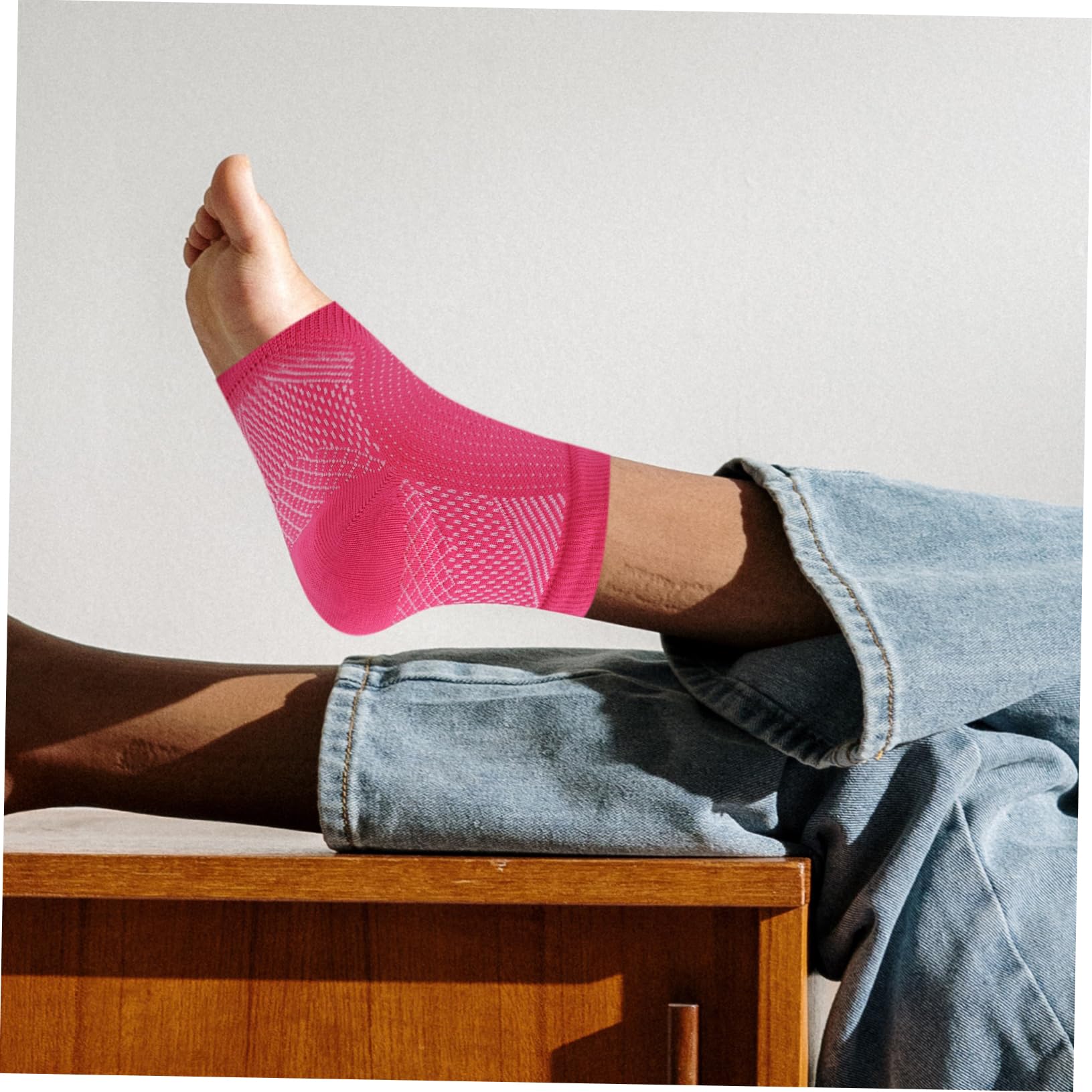 Gogogmee Ankle Wrist Guards 4 Pcs Nylon Sleeves Ankle Support Enhance Blood Circulation Perfect for Basketball Yoga