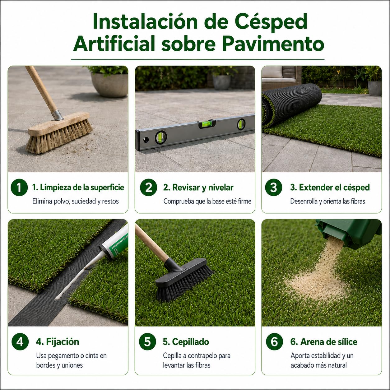 Césped Artificial KENIA 40 mm - Realismo, Durabilidad y Confort para Jardines y Terrazas - 14.700 DTEX - Drenaje de 800 l/h/m² - Rollo 2x5 Metros